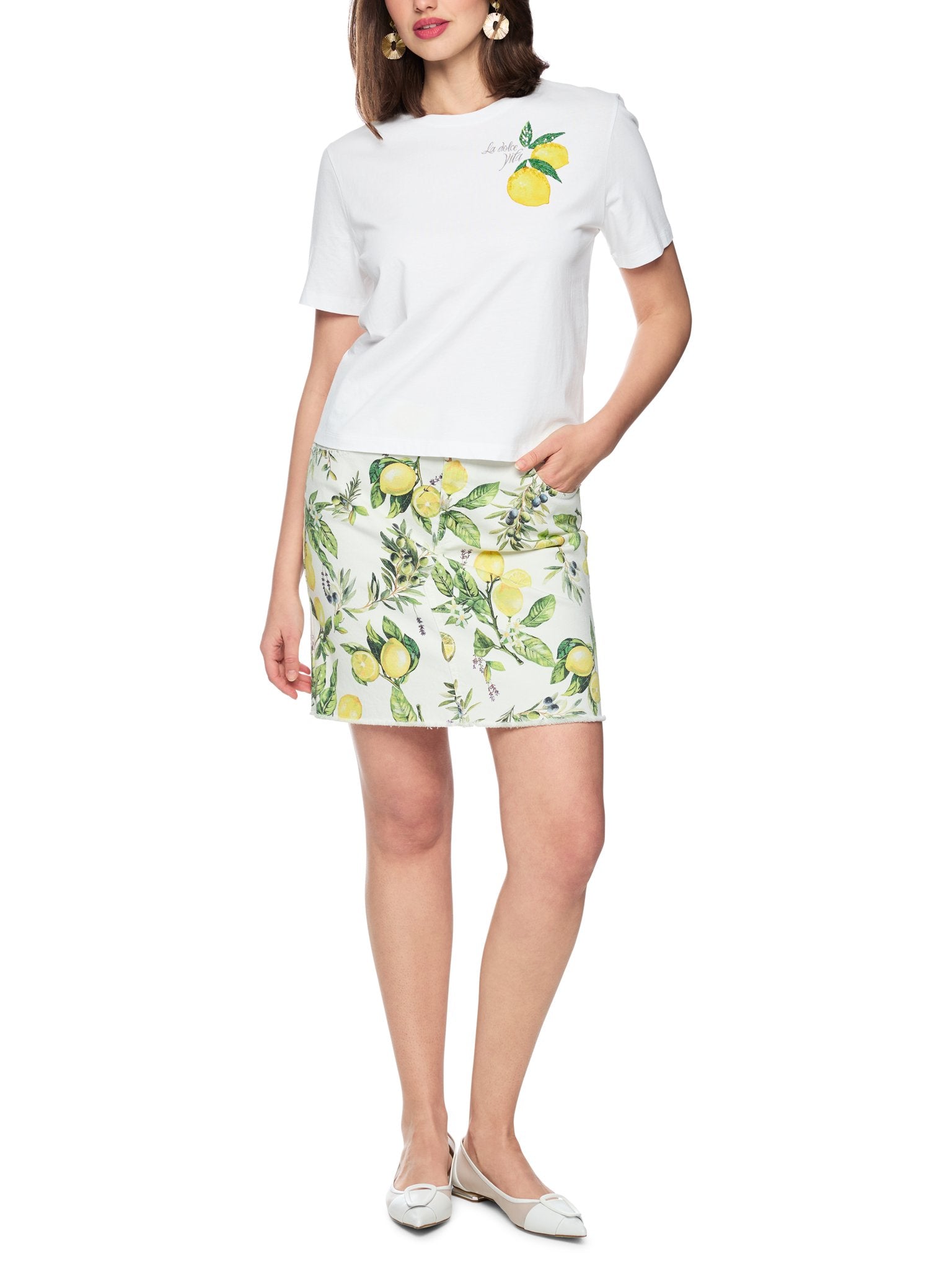 Baumwollshirt mit Zitronen