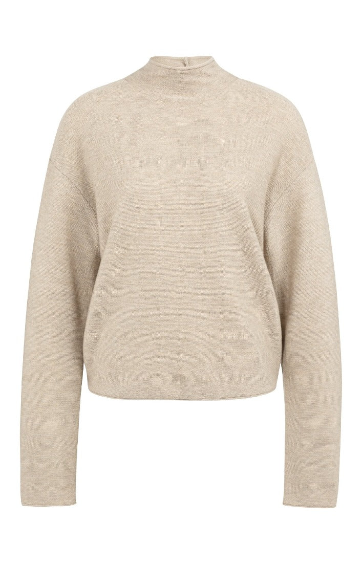 Pullover mit Knopfverschluss am Rücken