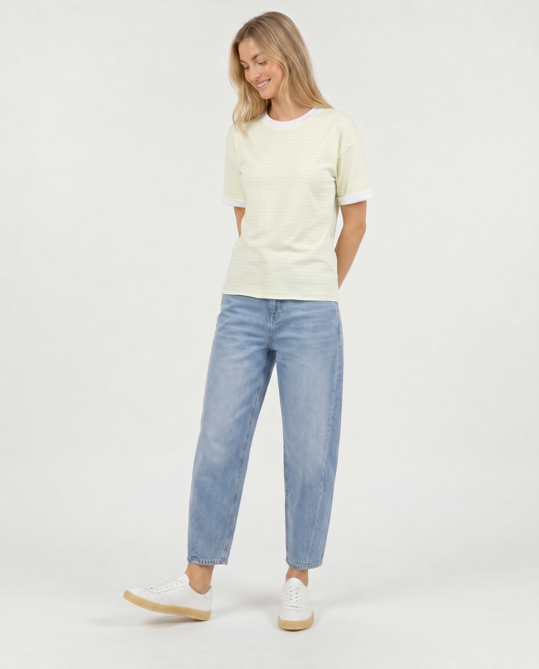 T-Shirt mit Neonstreifen