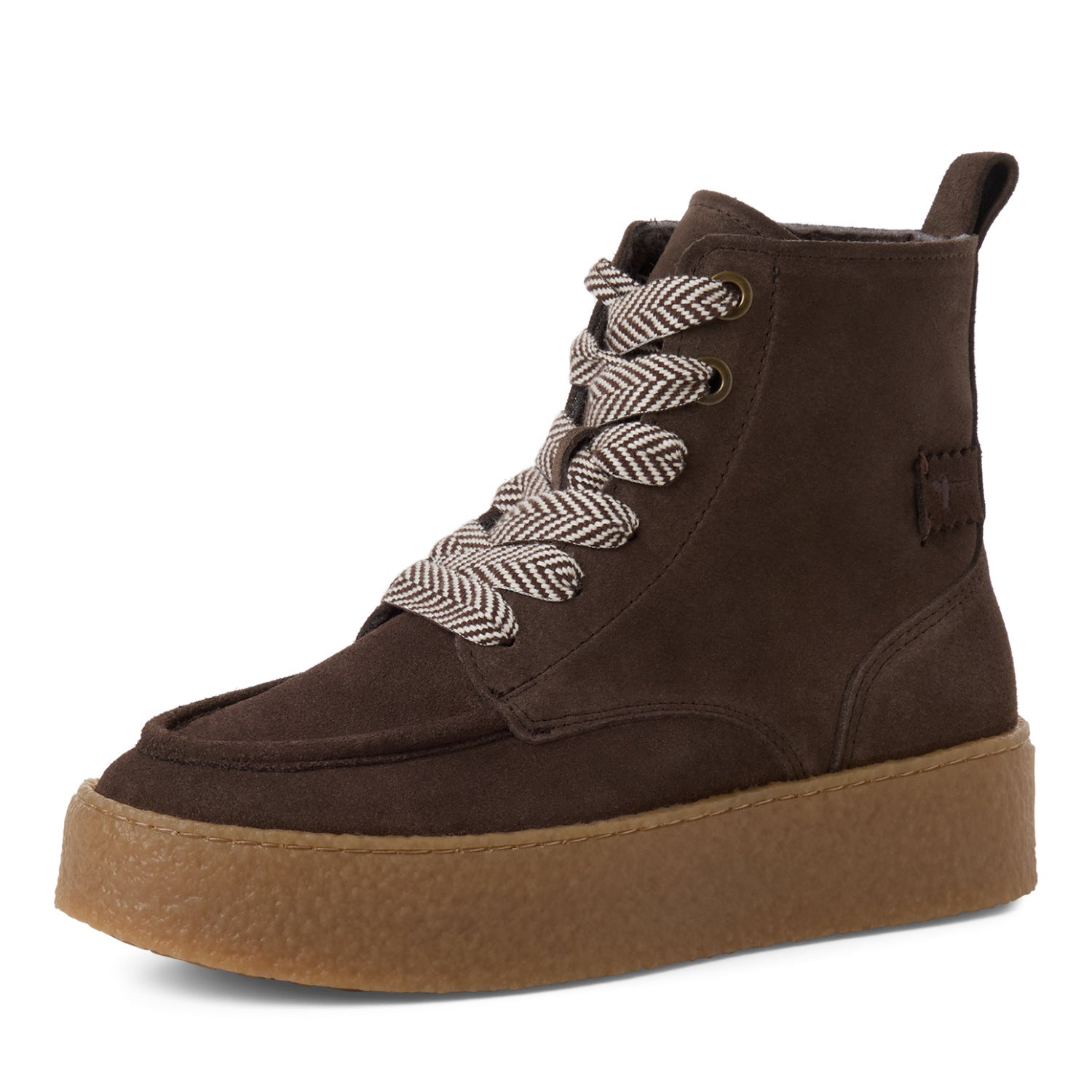 Lace Boot aus Veloursleder
