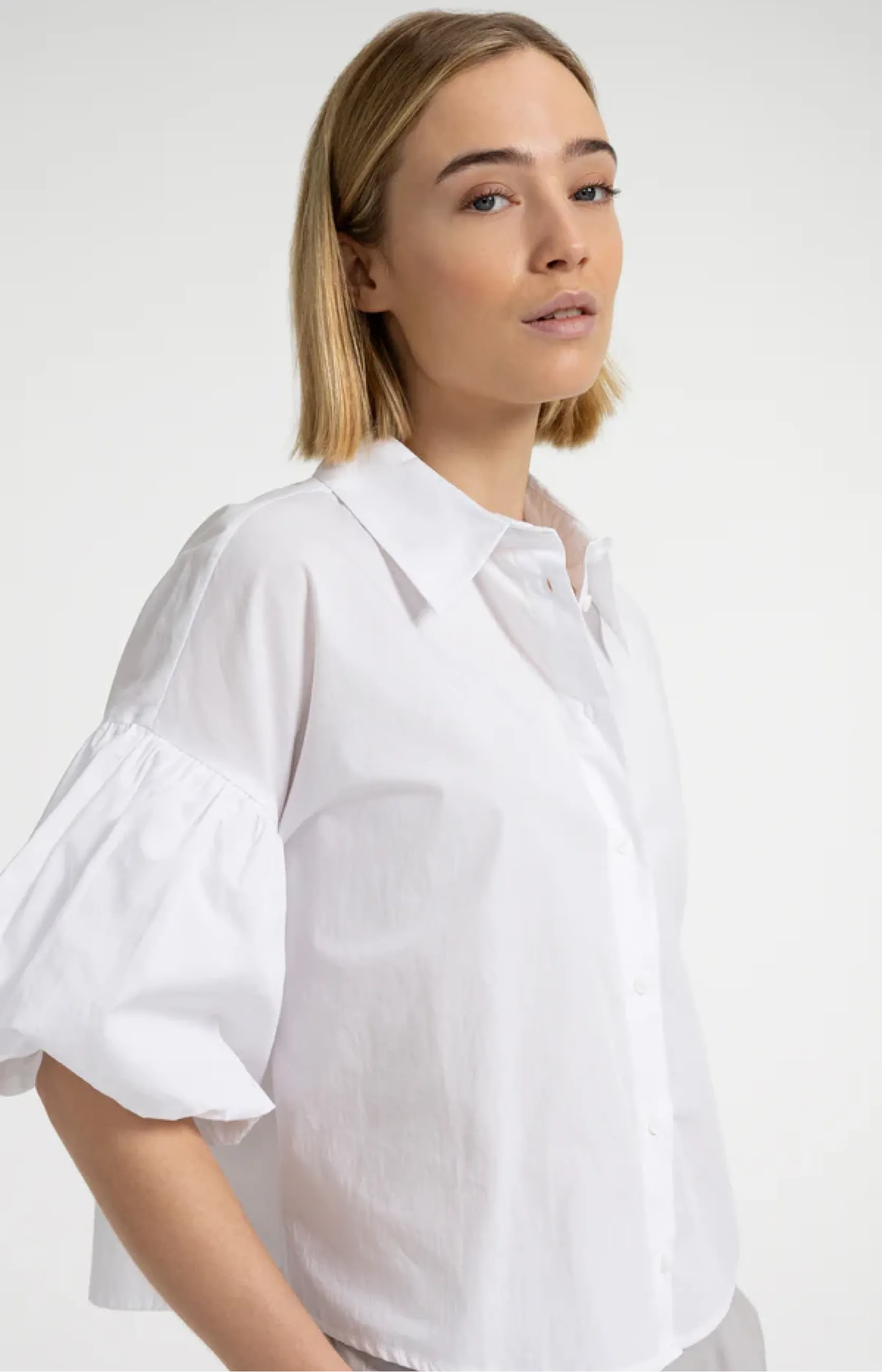Bluse mit Ballonärmeln