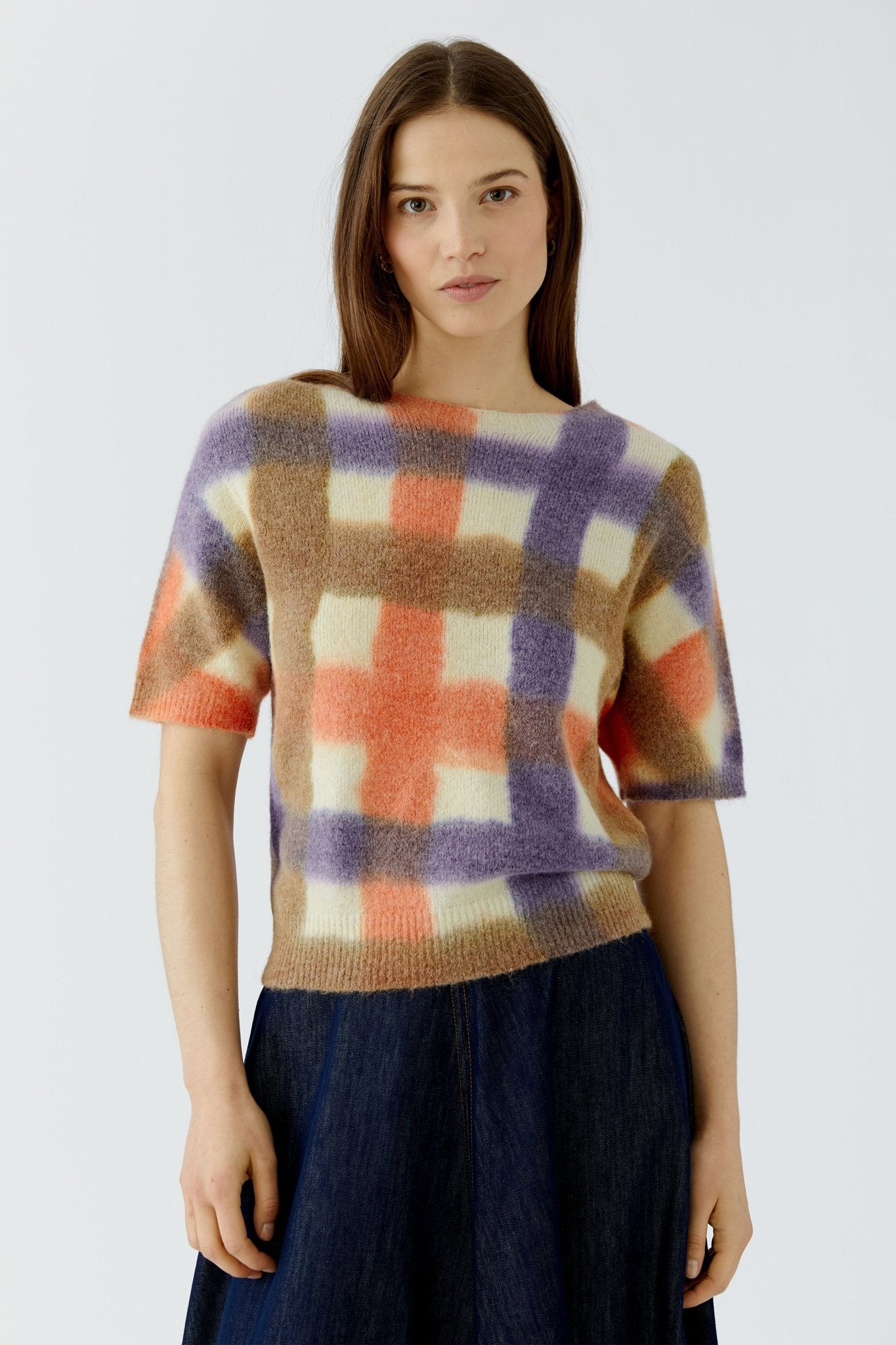 Pullover mit Gittermuster