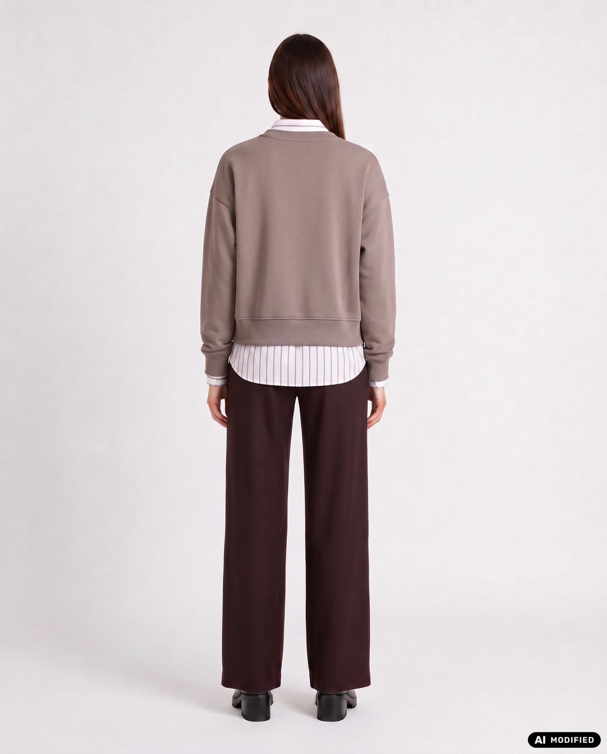 Strickpullover mit Rundhalsausschnitt