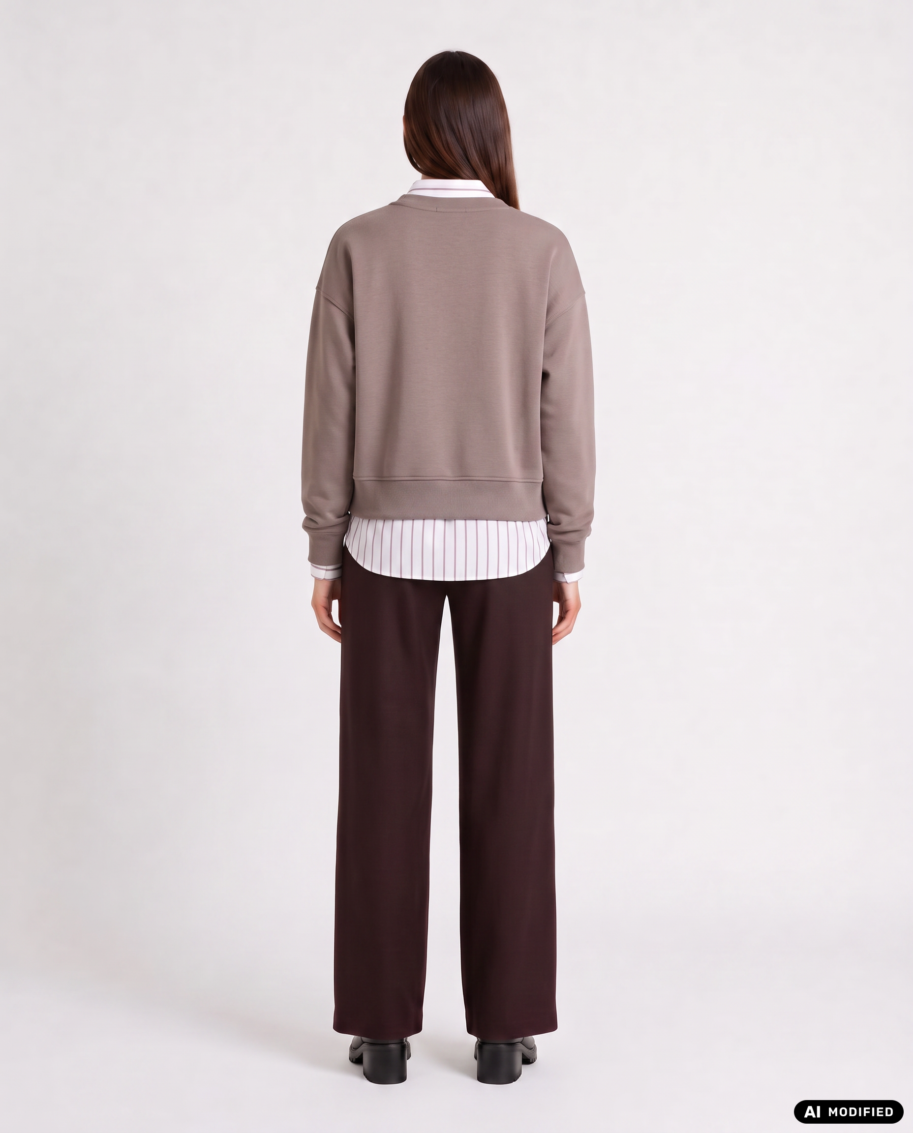 Strickpullover mit Rundhalsausschnitt