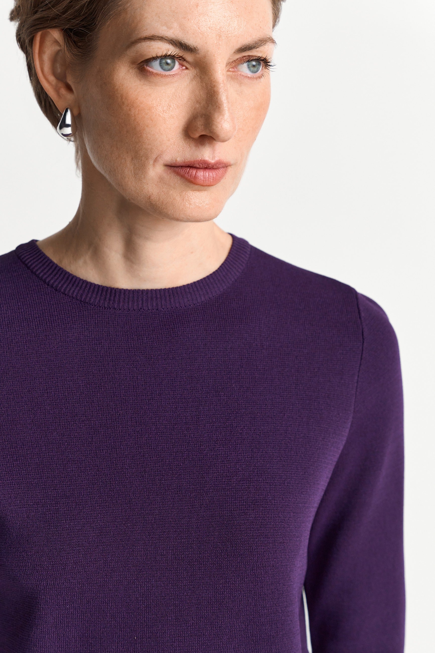 Strickpullover mit Crew Neck
