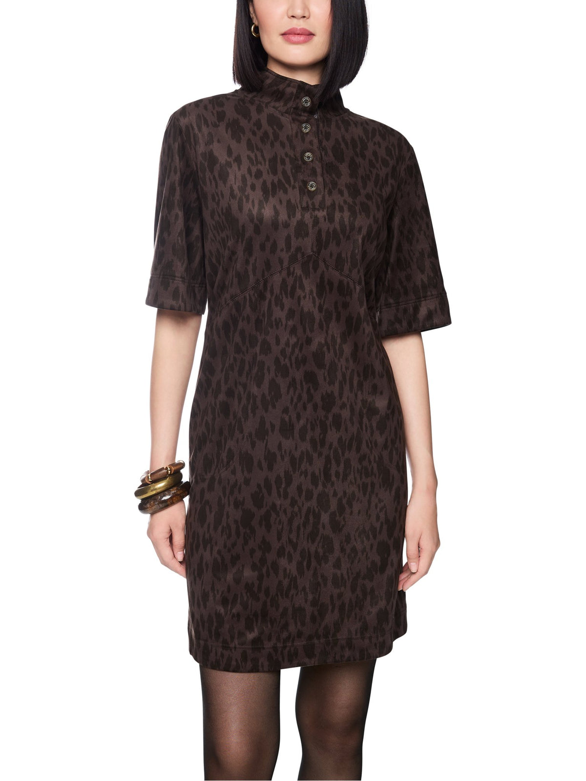 Kleid im Leo-Look