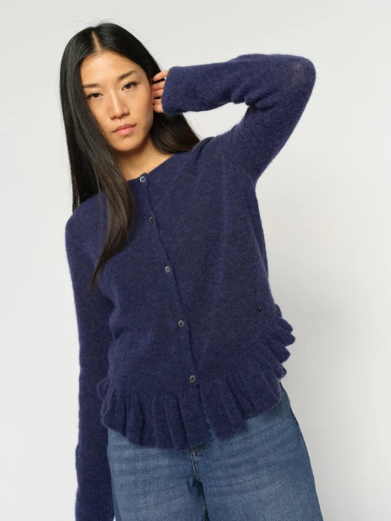 Mos Mosh Strickjacken Crown Blue