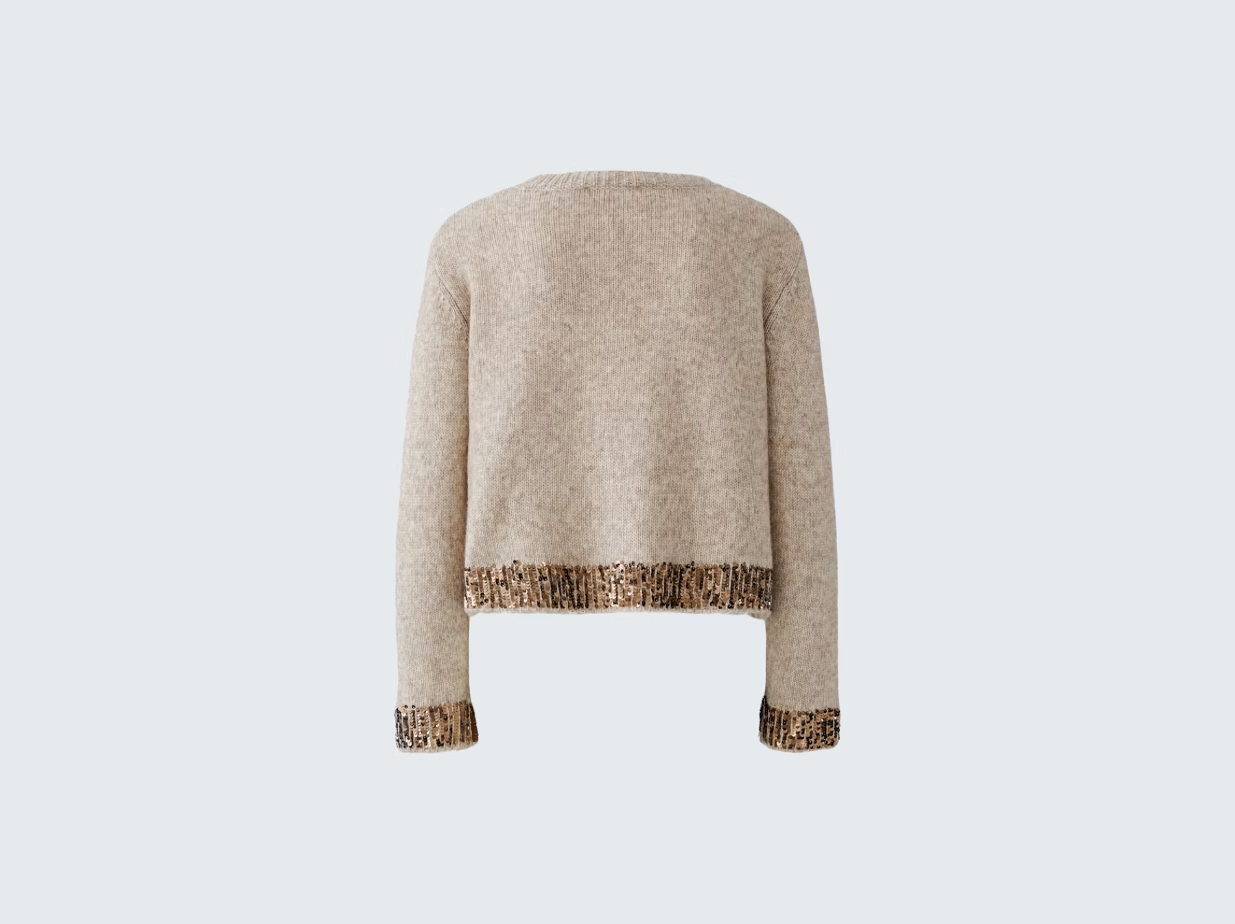 Strickpullover mit Pailletten