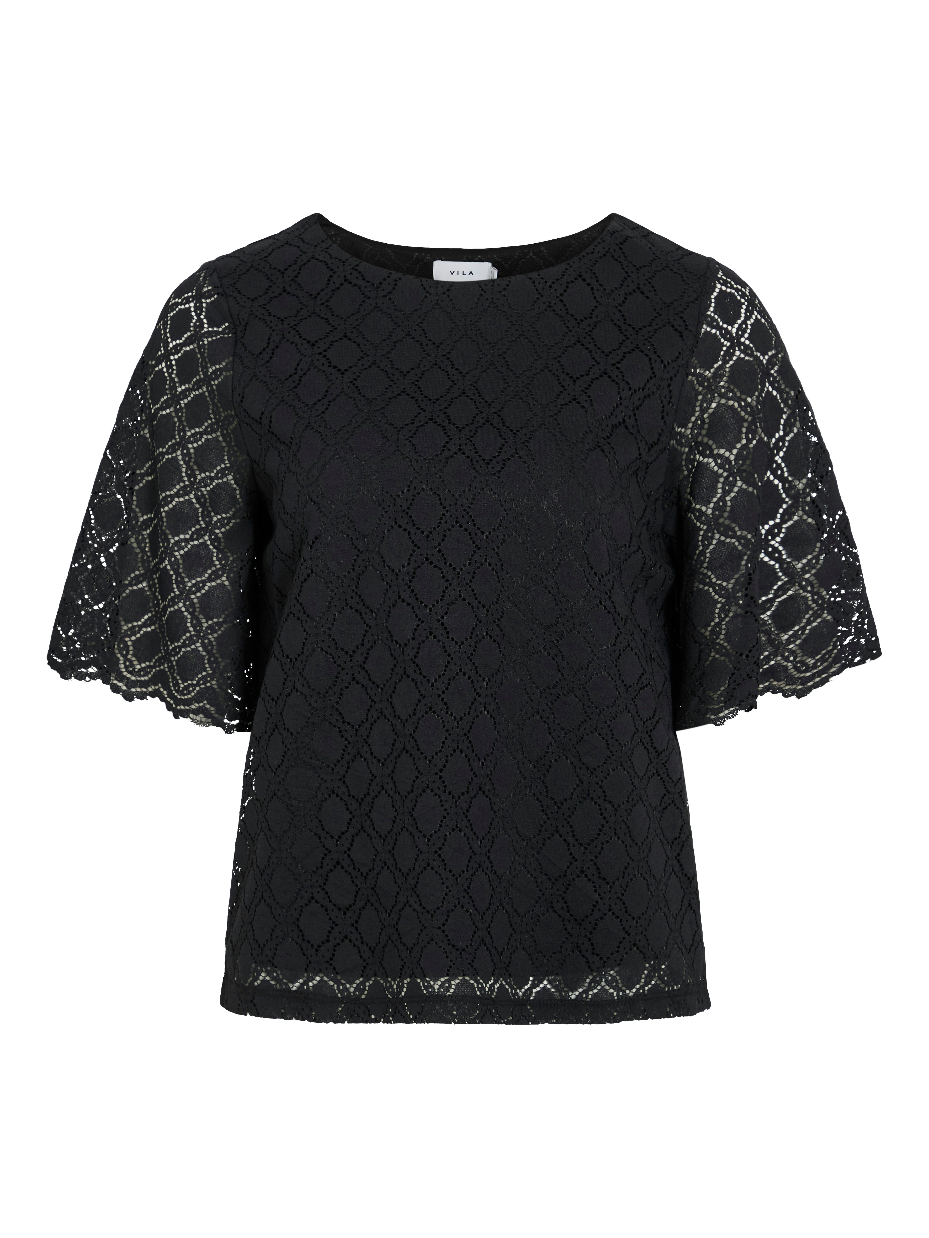 VILA T-Shirts Black Beauty