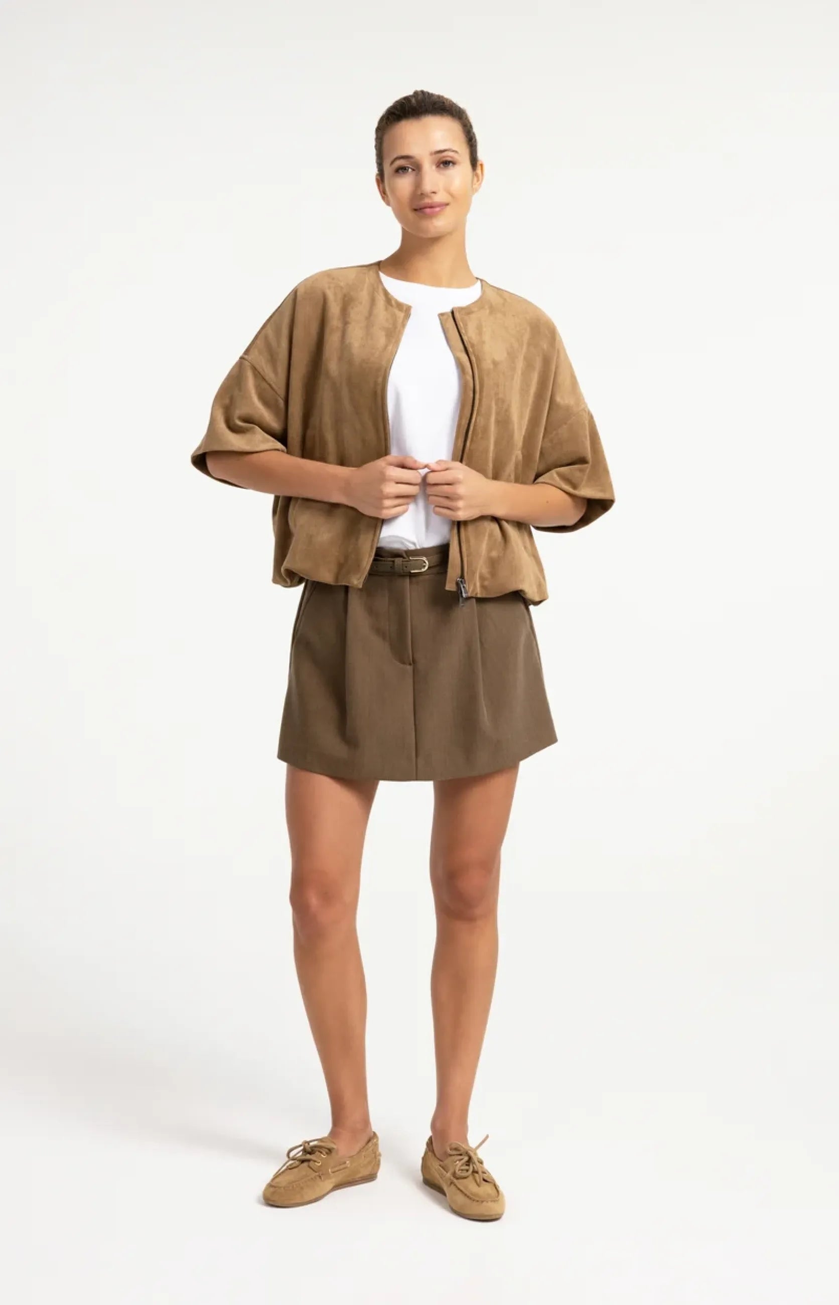 Mini-Skort mit Bundfalten