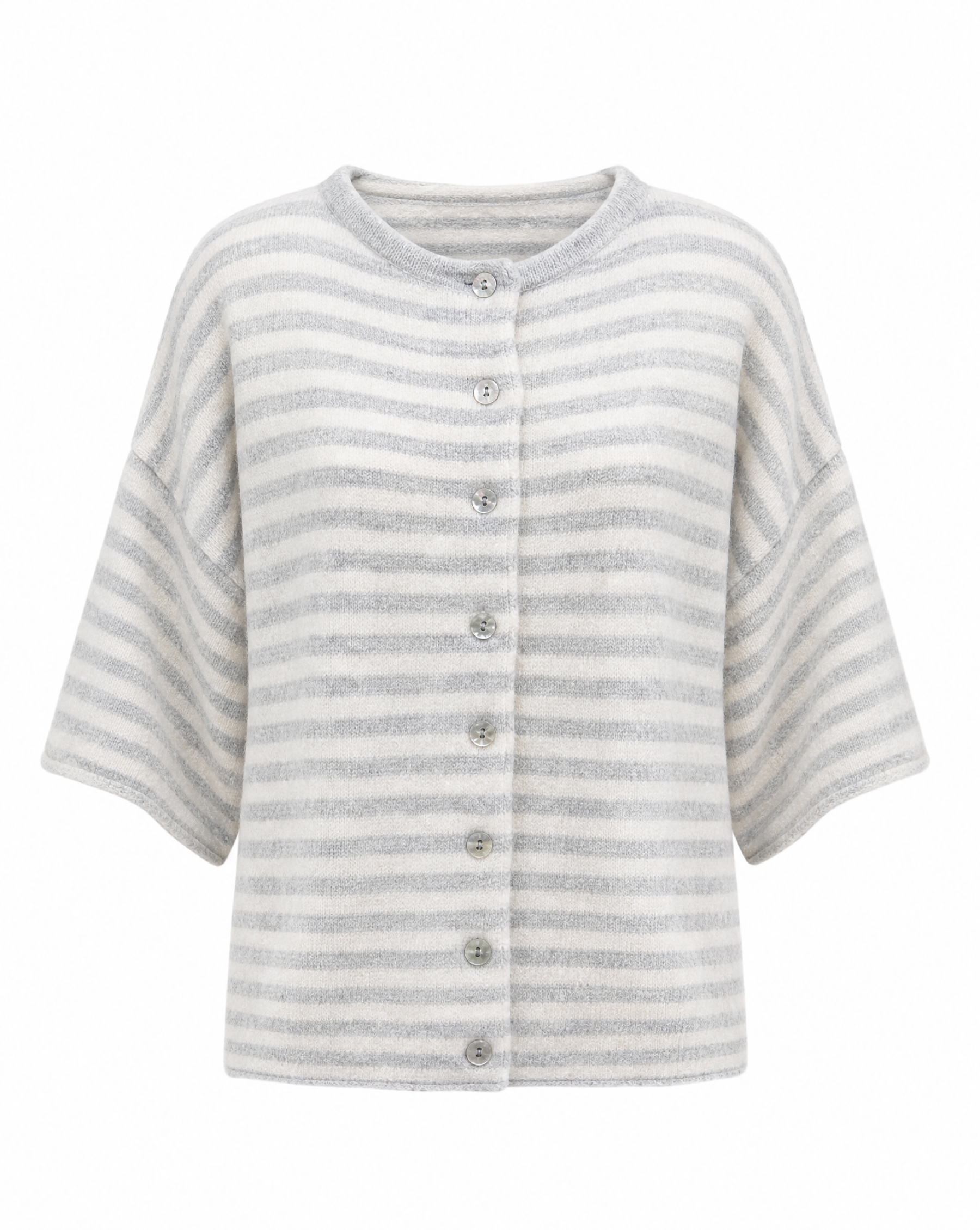 Strickjacke mit Streifen