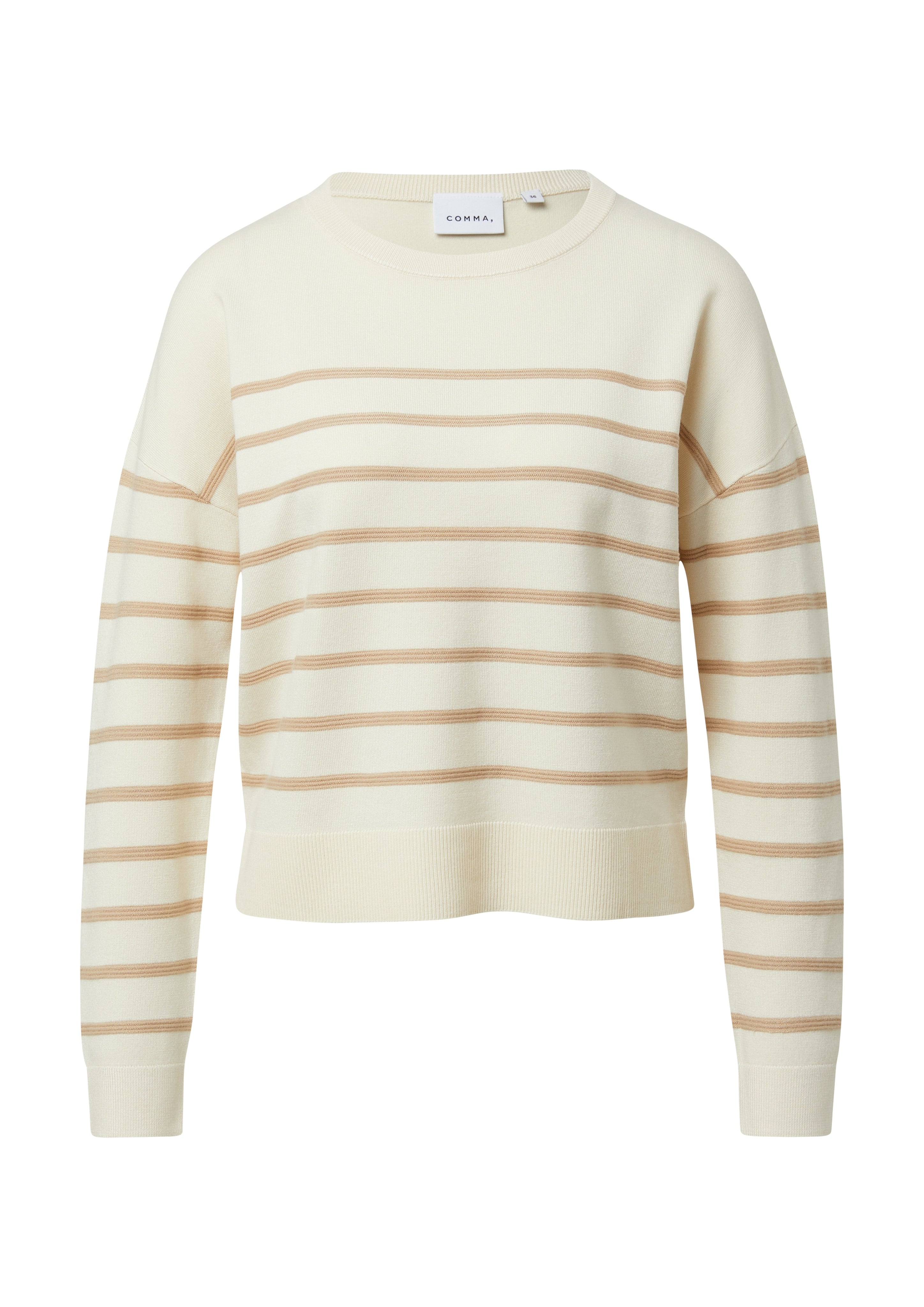 Comma Strickpullover White