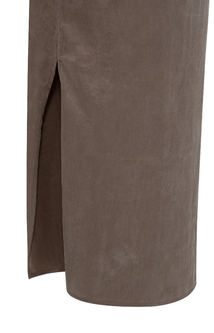 Kleid in Knitteroptik mit V-Ausschnitt