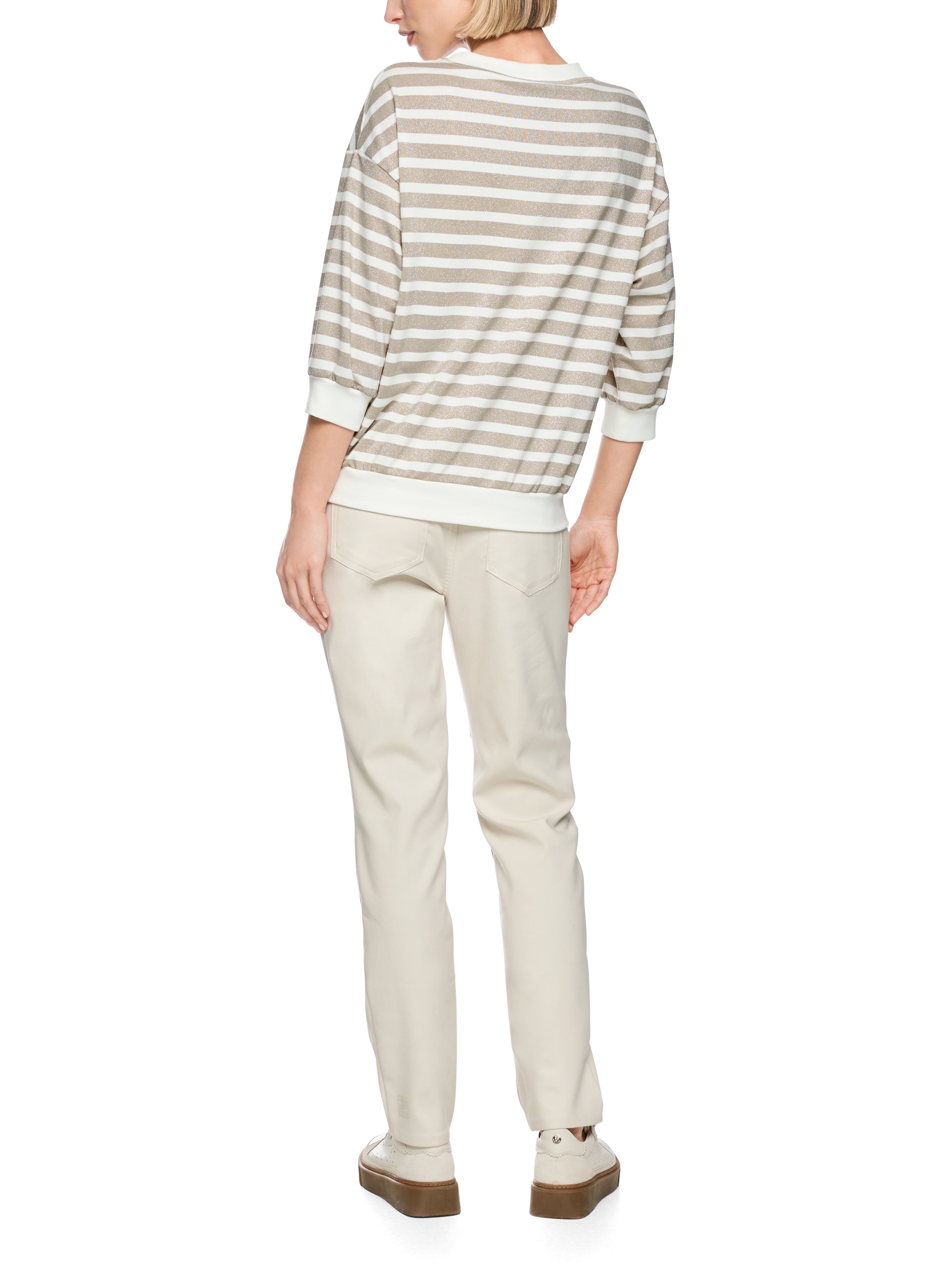 Shirt mit Lurex-Ringeln
