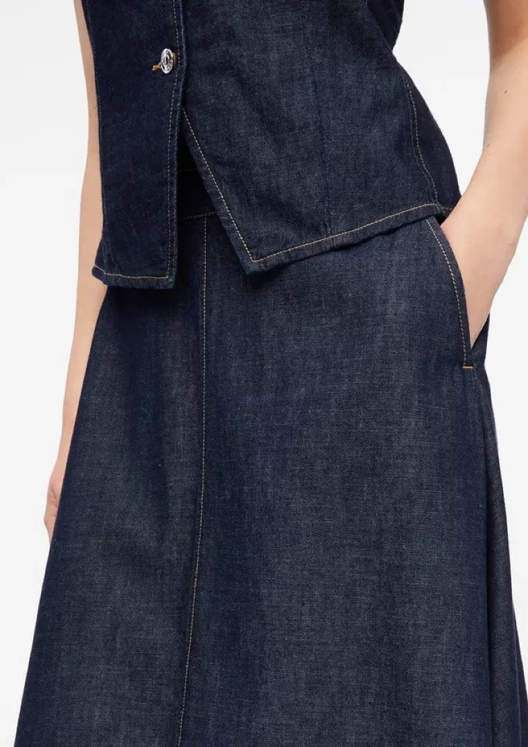 Jeansrock in Midilänge