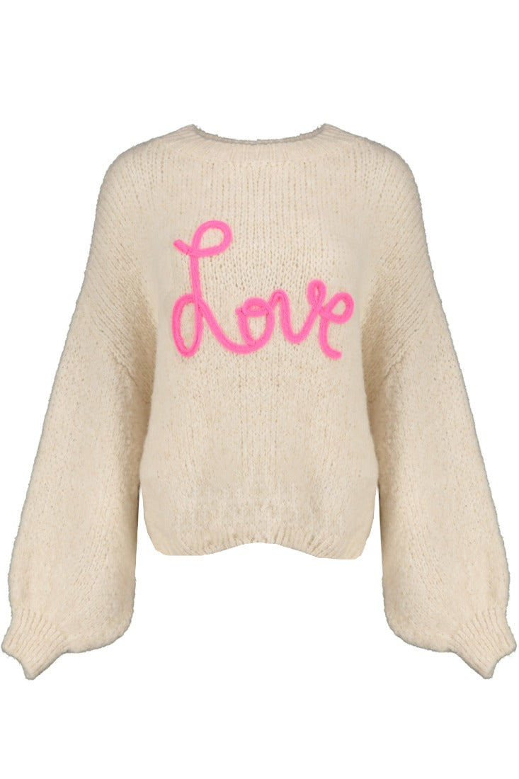 Goose Flash Strickpullover Beige