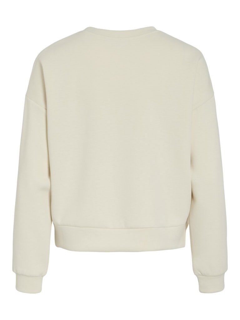 VILA Sweatshirts Birch/Birch Lace