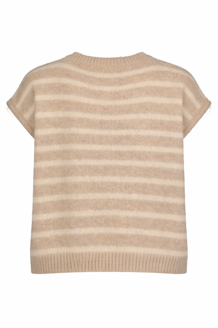 Strickweste mit Streifen