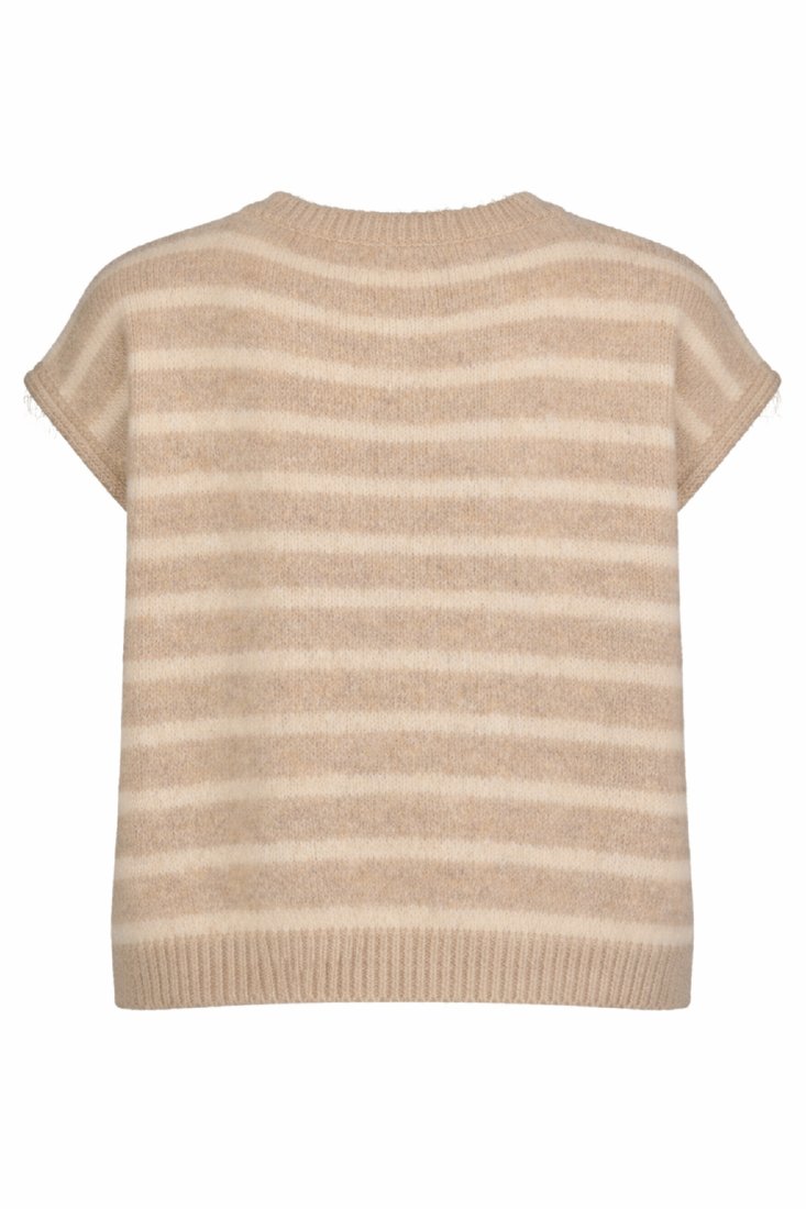 Strickweste mit Streifen