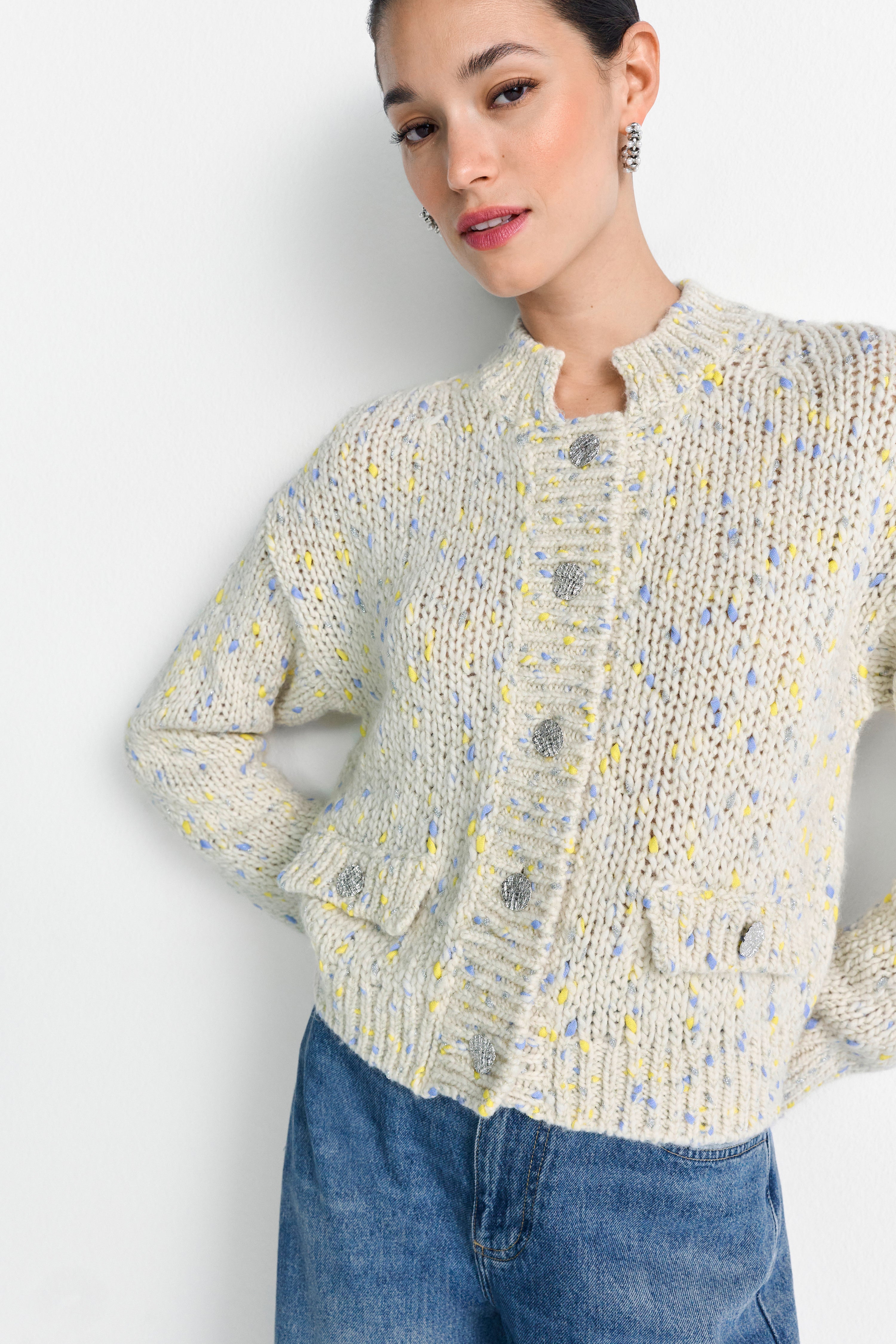 Rich & Royal Strickjacken Urban Lime