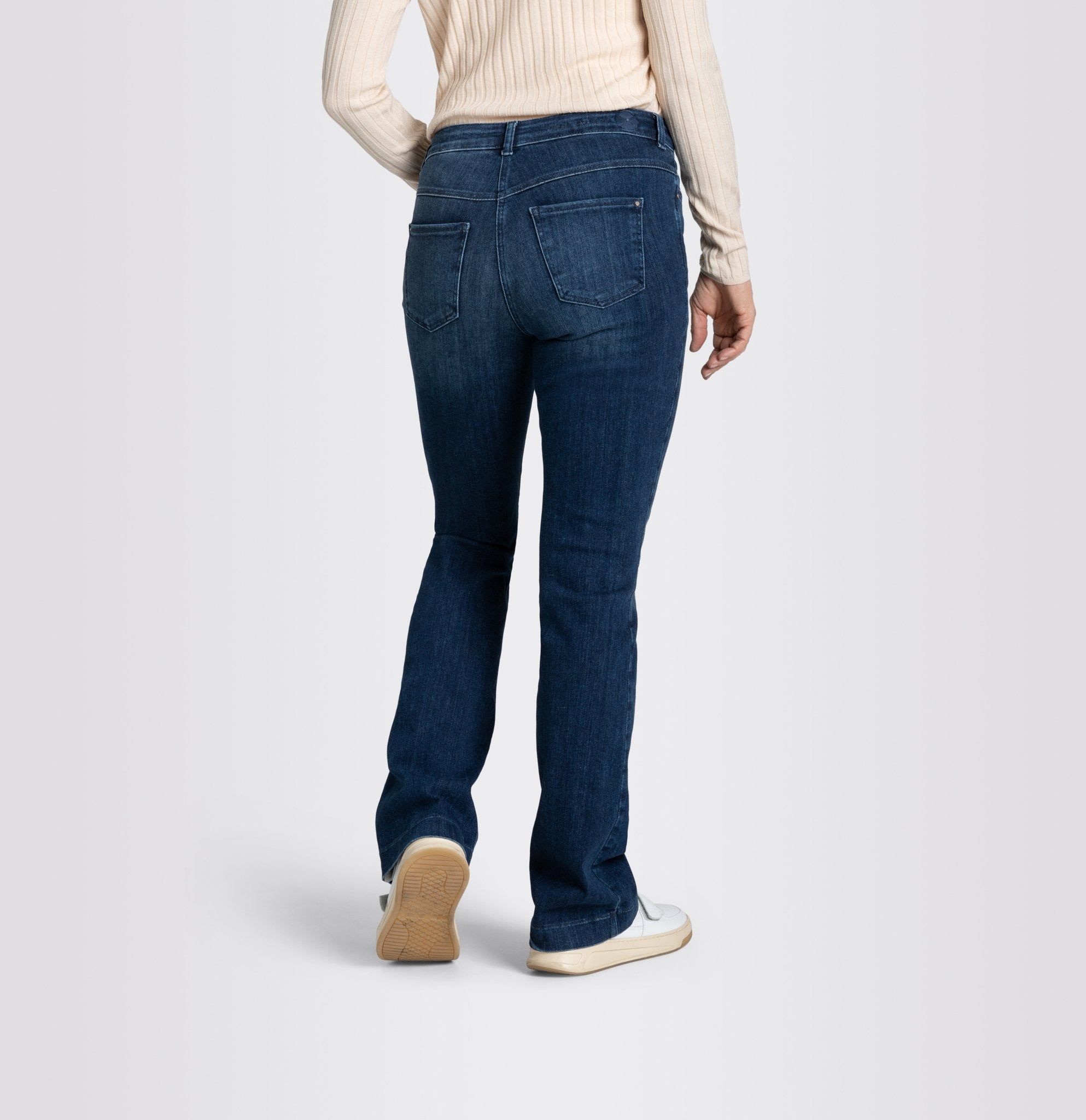 MAC Flared Leg Cobalt Authentic Wash