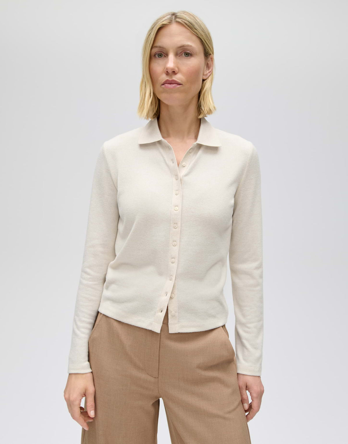 Langarm Poloshirt Sugimi