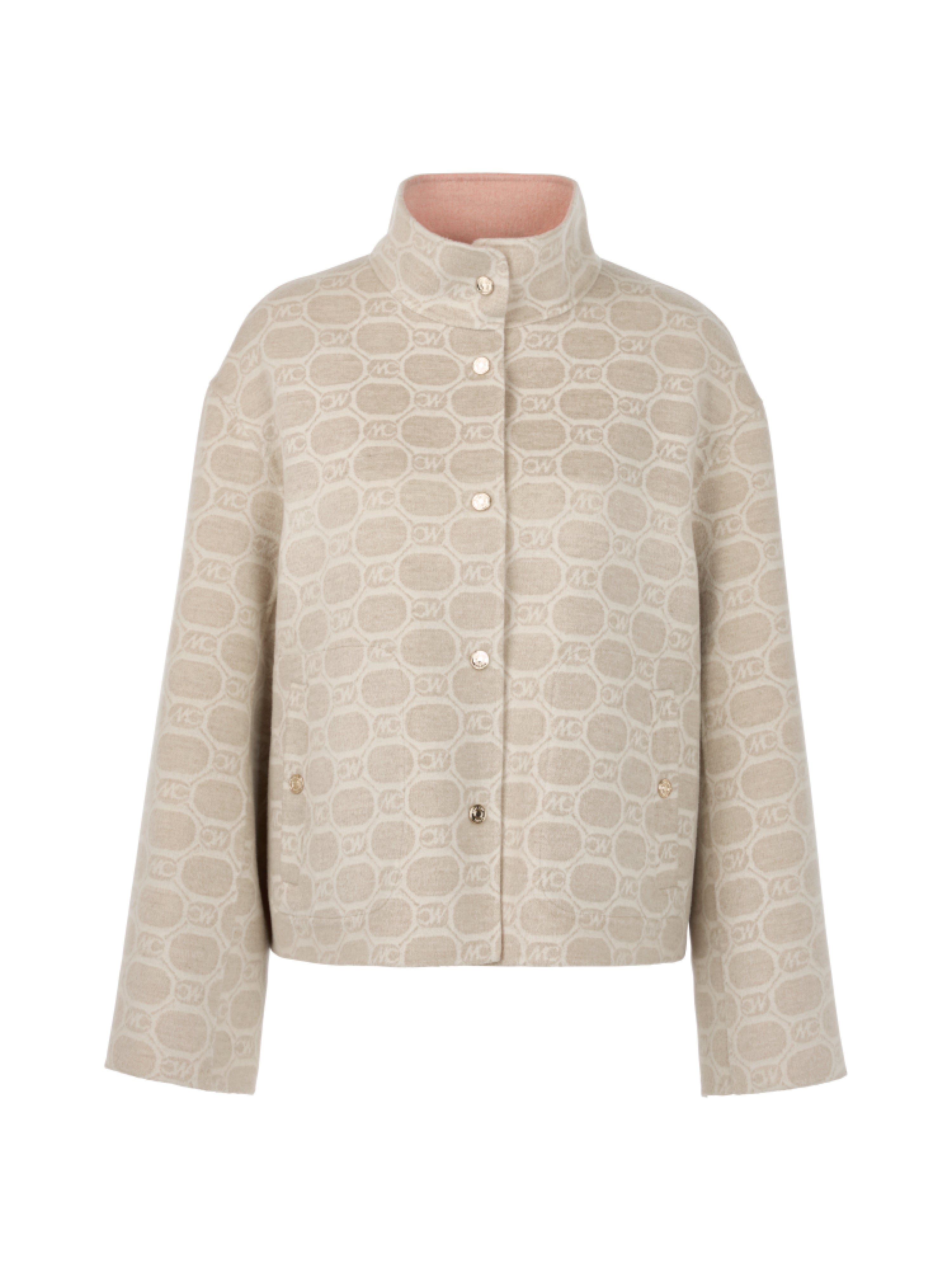 Wendejacke mit Chain-Logo-Print
