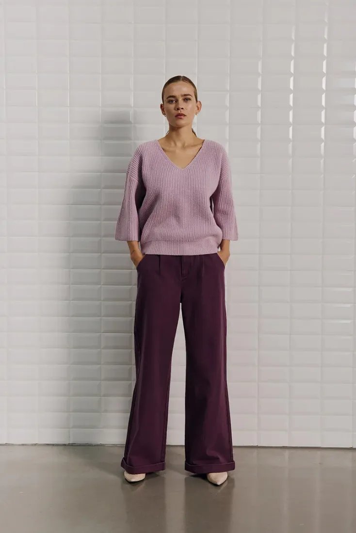 WithBlack Strickpullover Lavender S