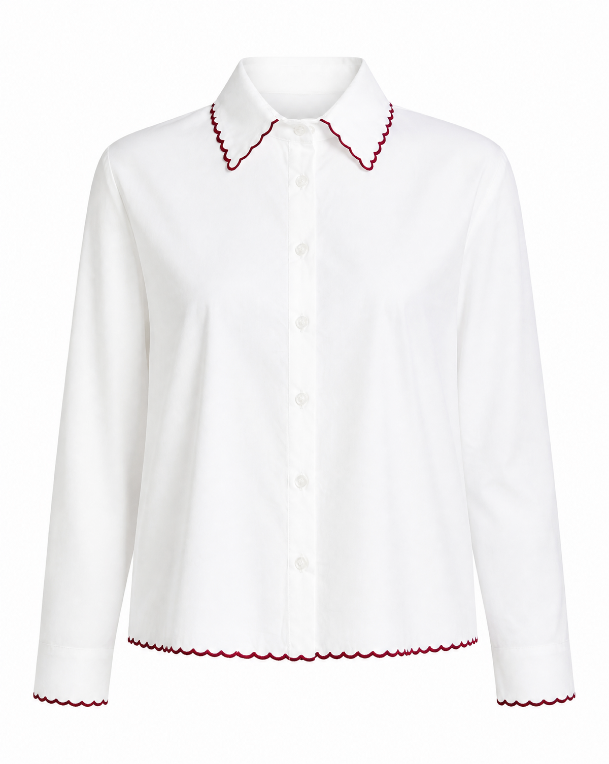 Bluse mit Ziernähten