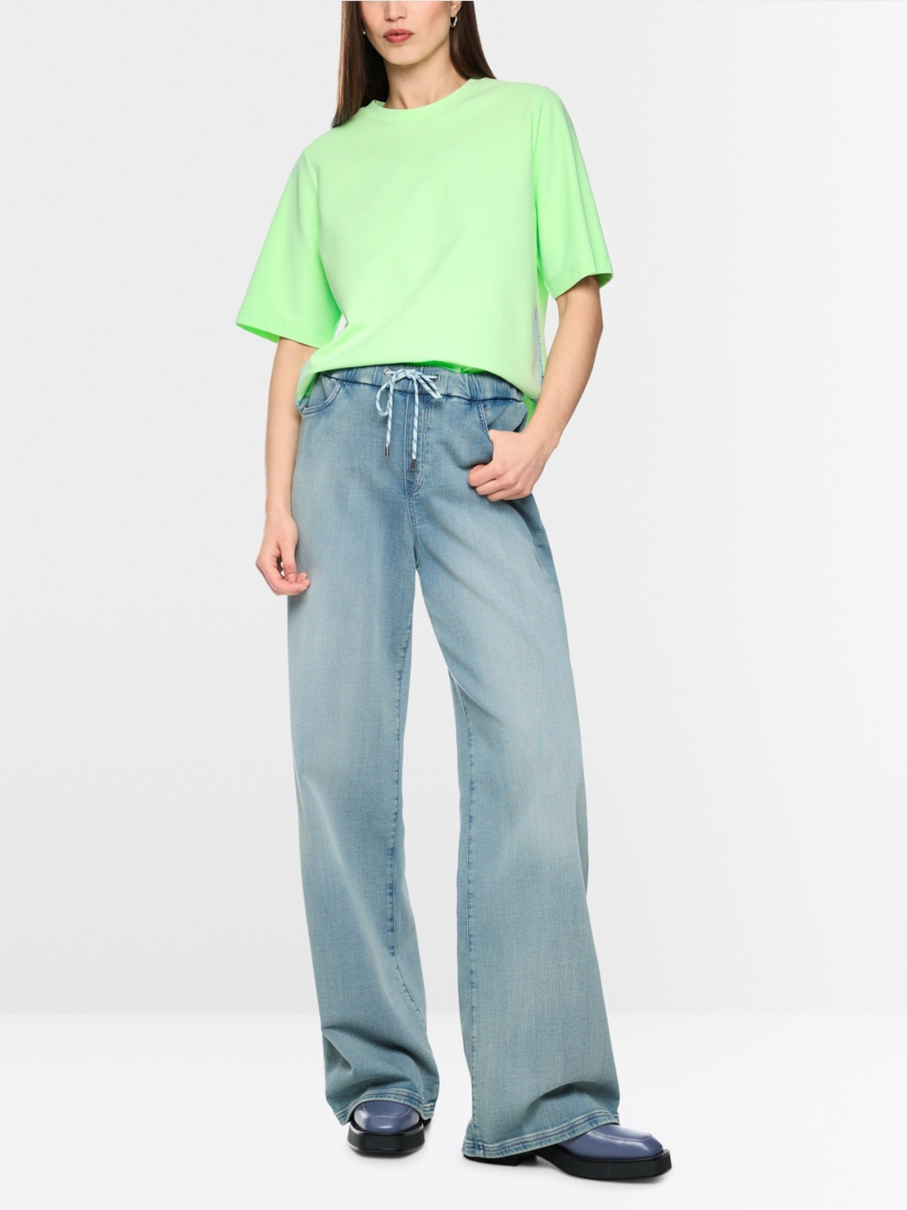 T-Shirt mit seitlichem Streifen