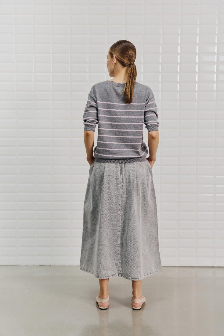 WithBlack Strickpullover Grey _ Lav