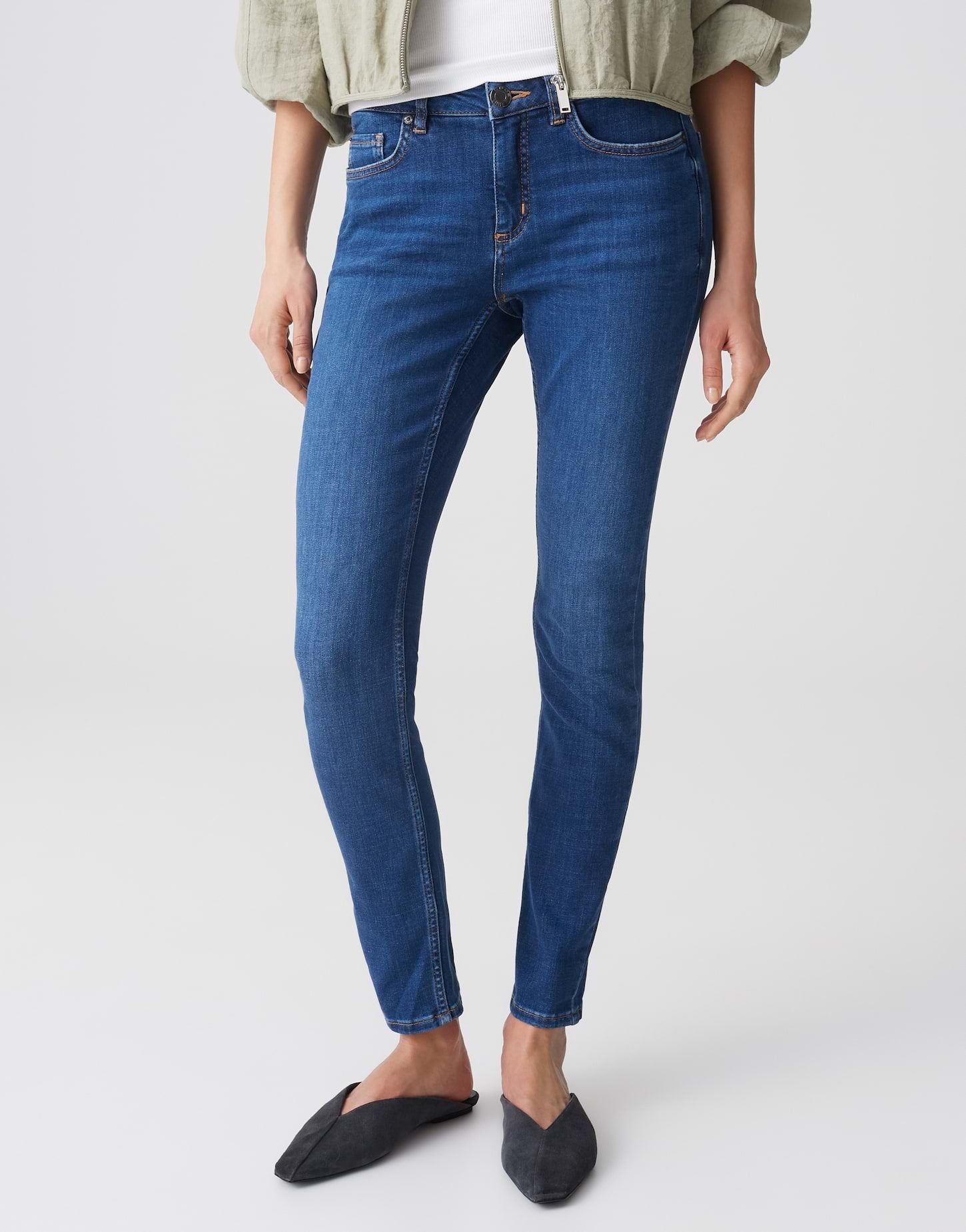 Opus Slim Fit Sterk Blauw