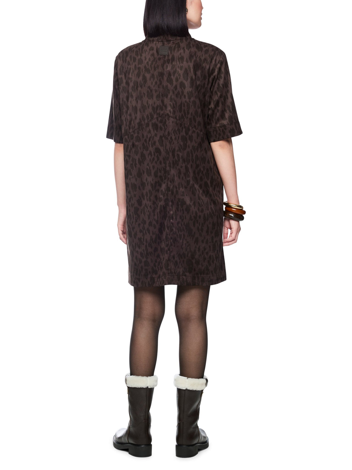 Kleid im Leo-Look