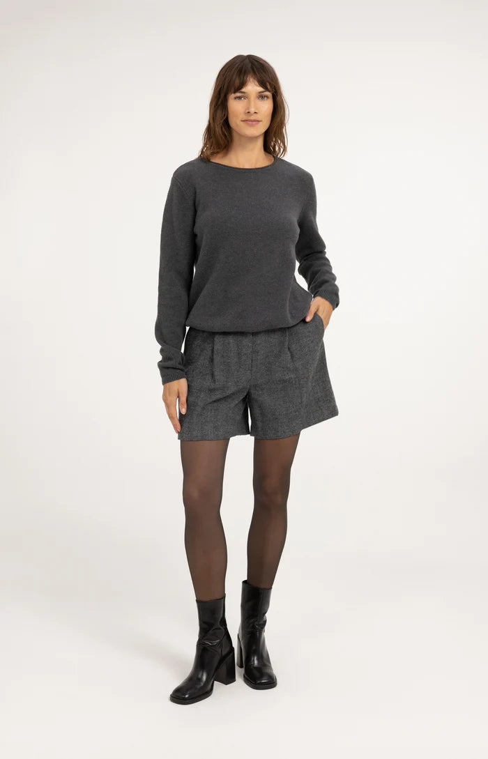 Pullover mit abnehmbarem Rollkragen