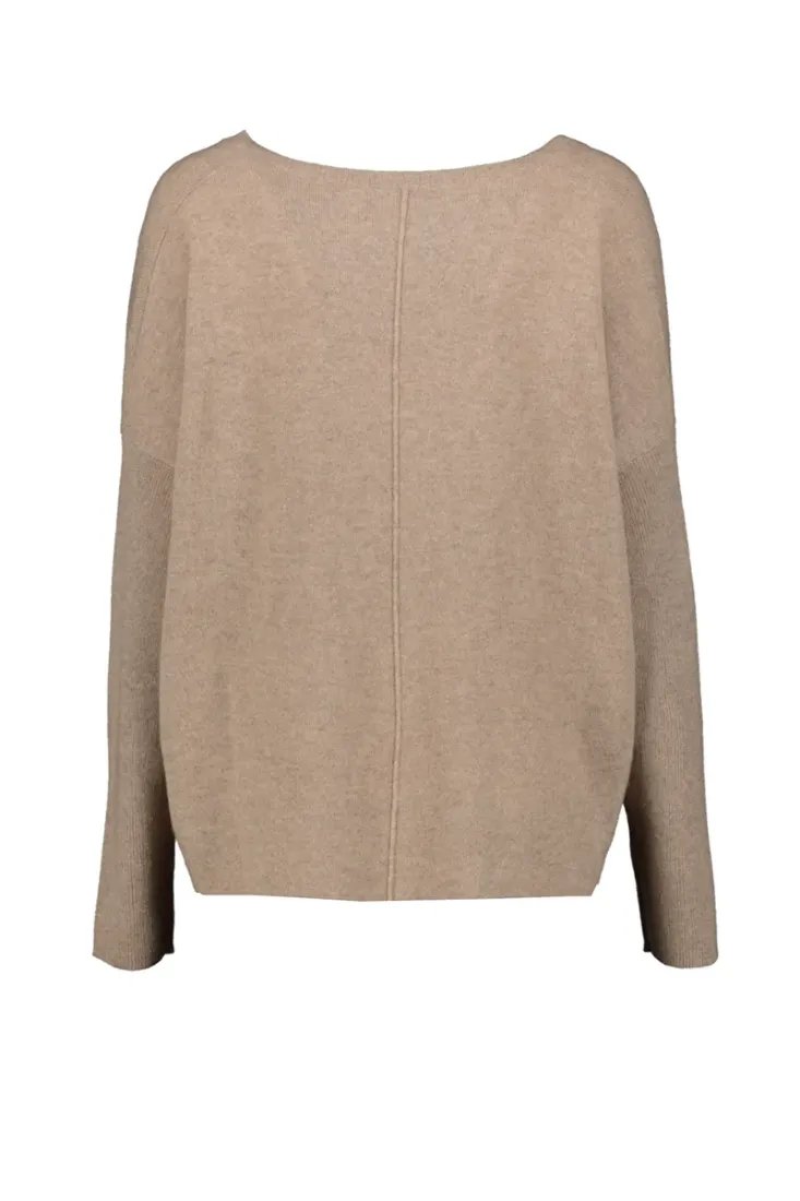 S. Marlon Strickpullover Trüffel Mel.