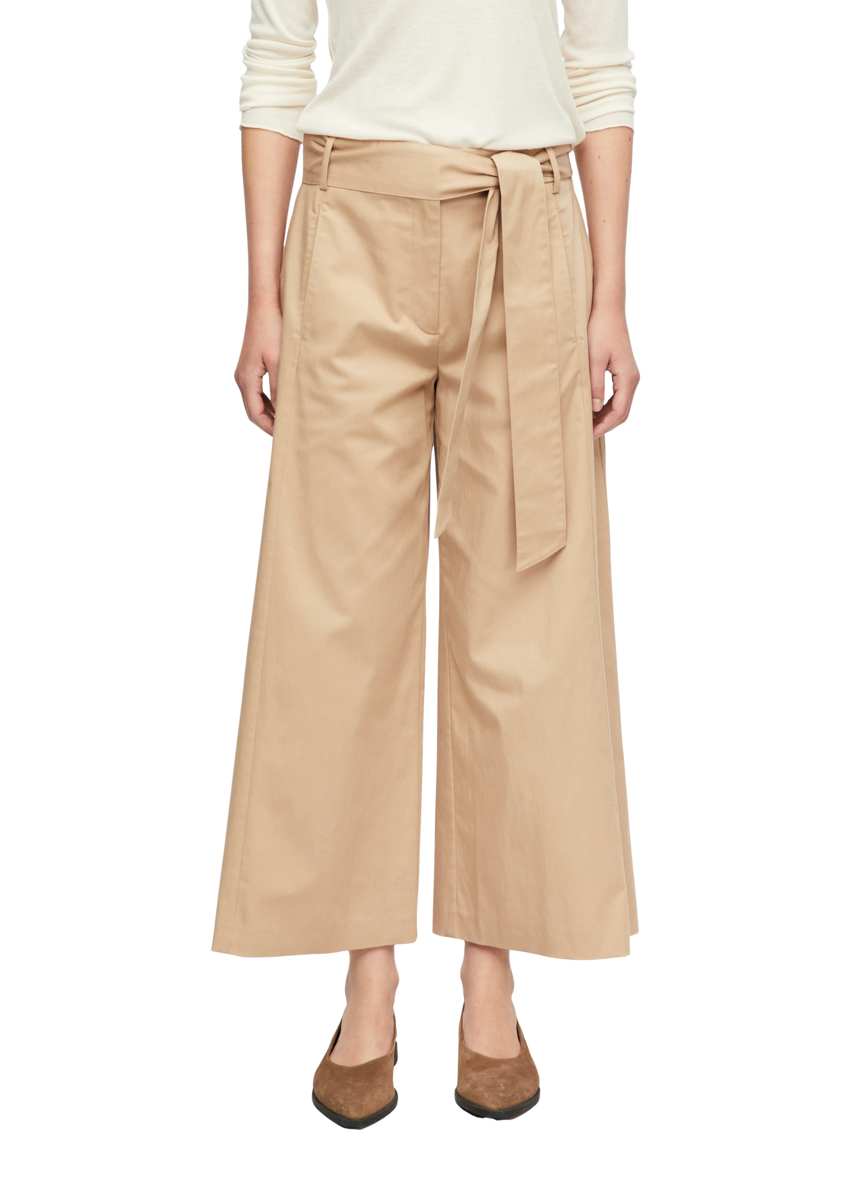 Culotte Hose mit Bindegürtel