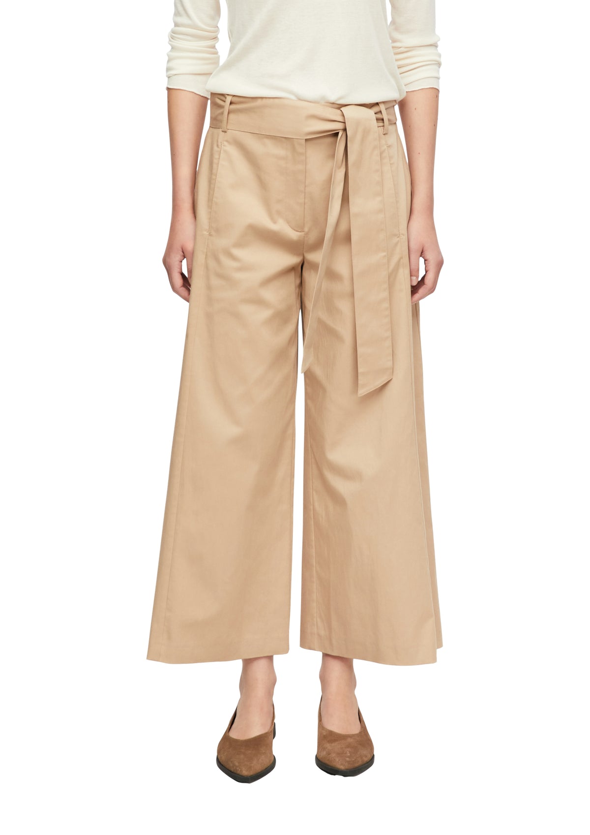 Culotte Hose mit Bindegürtel