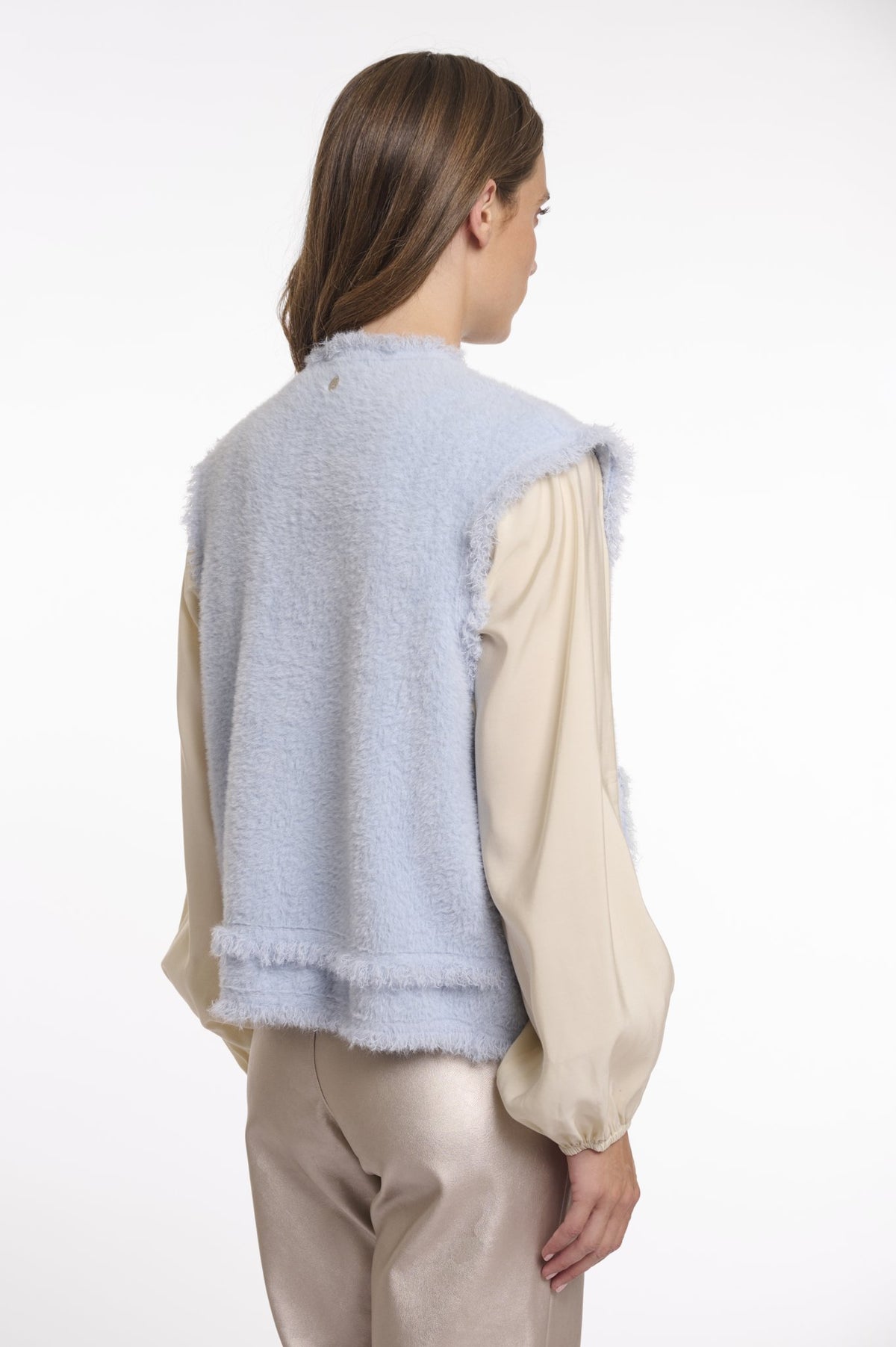 Rino&Pelle Strickwesten Light Blue