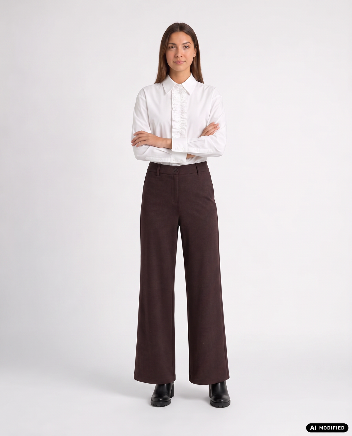 Bluse mit Rüschen