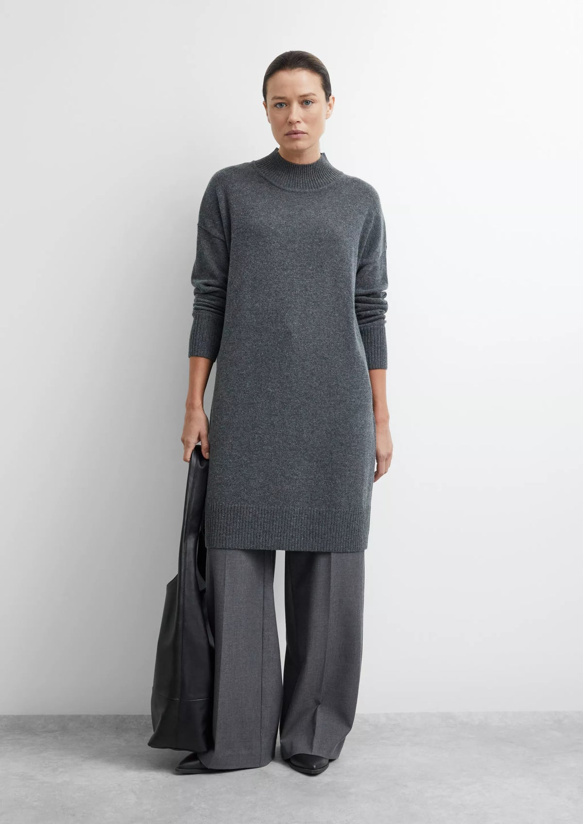 Comma Kleider Grey/Black