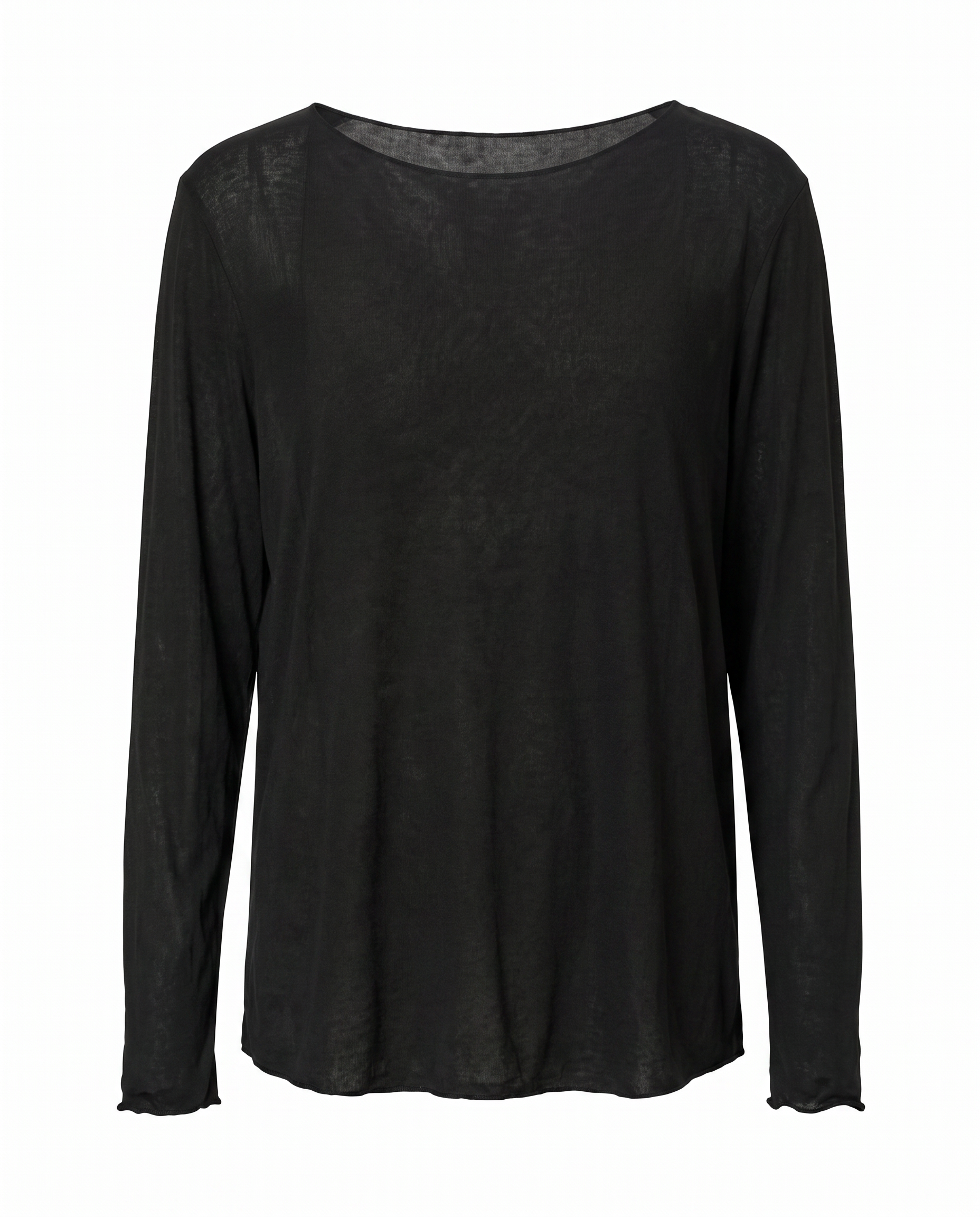Longsleeve mit U-Boot Ausschnitt