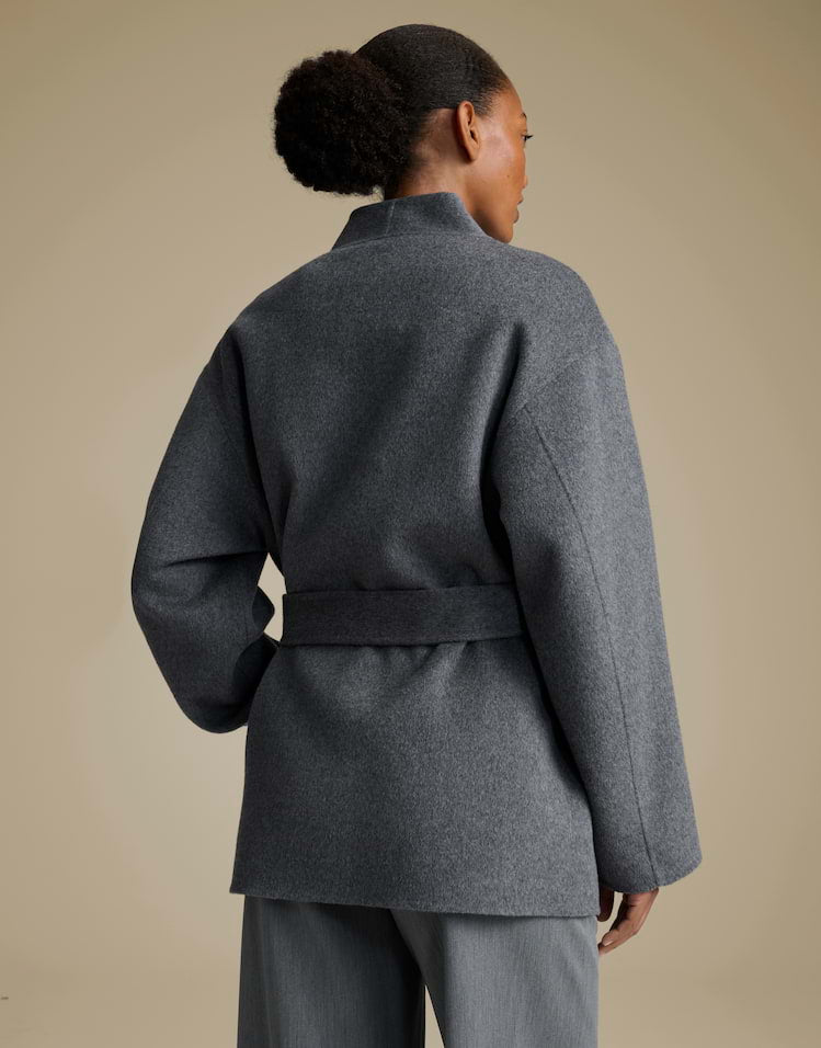 Wickeljacke aus Wolle