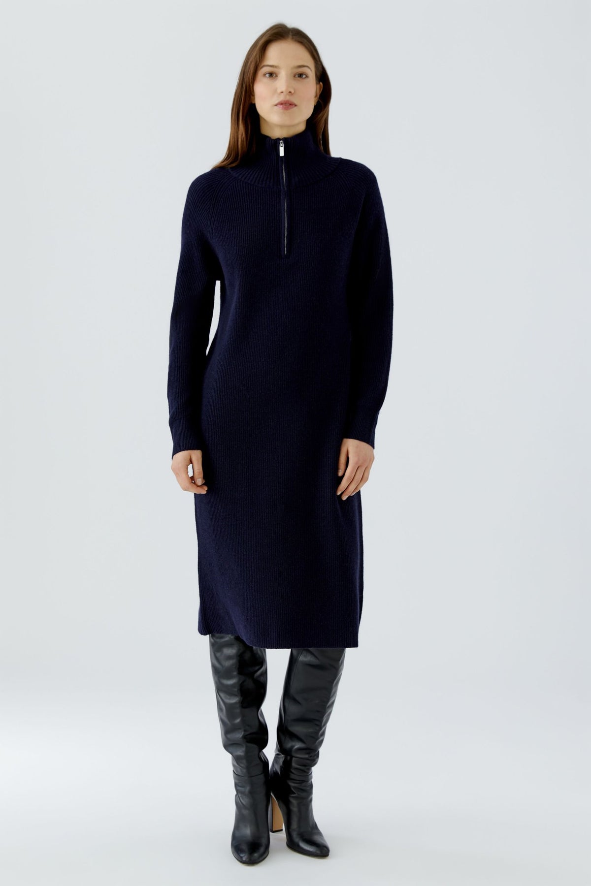 Strickkleid mit Troyerkragen