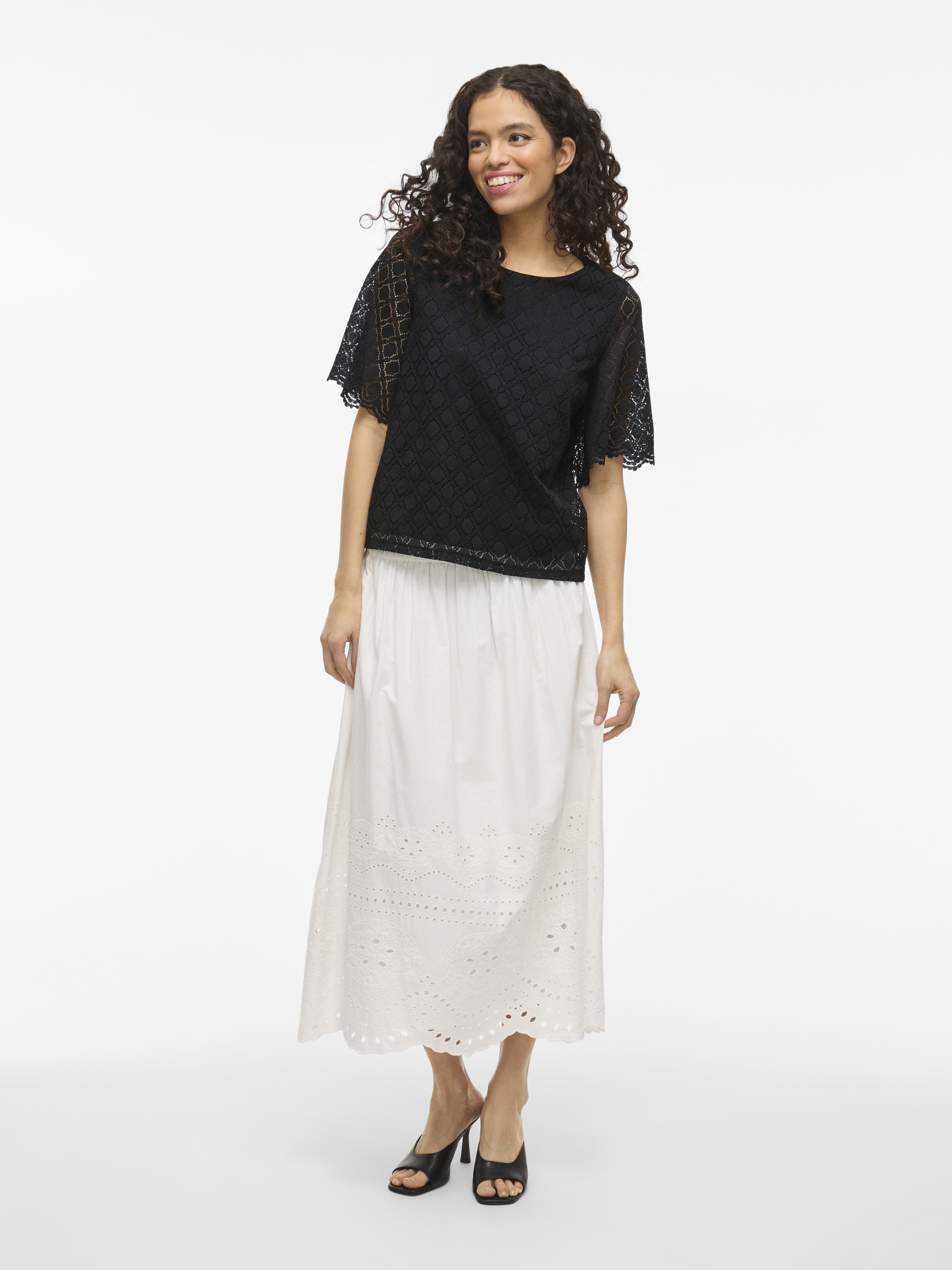 VILA T-Shirts Black Beauty