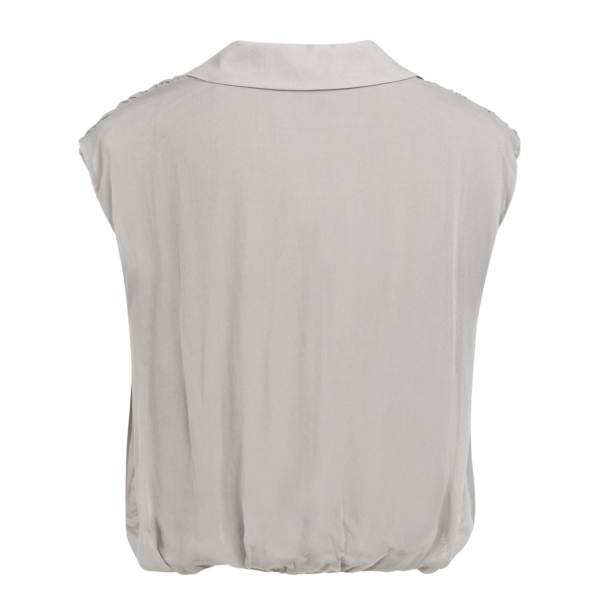 Ärmellose Bluse in Wickeloptik