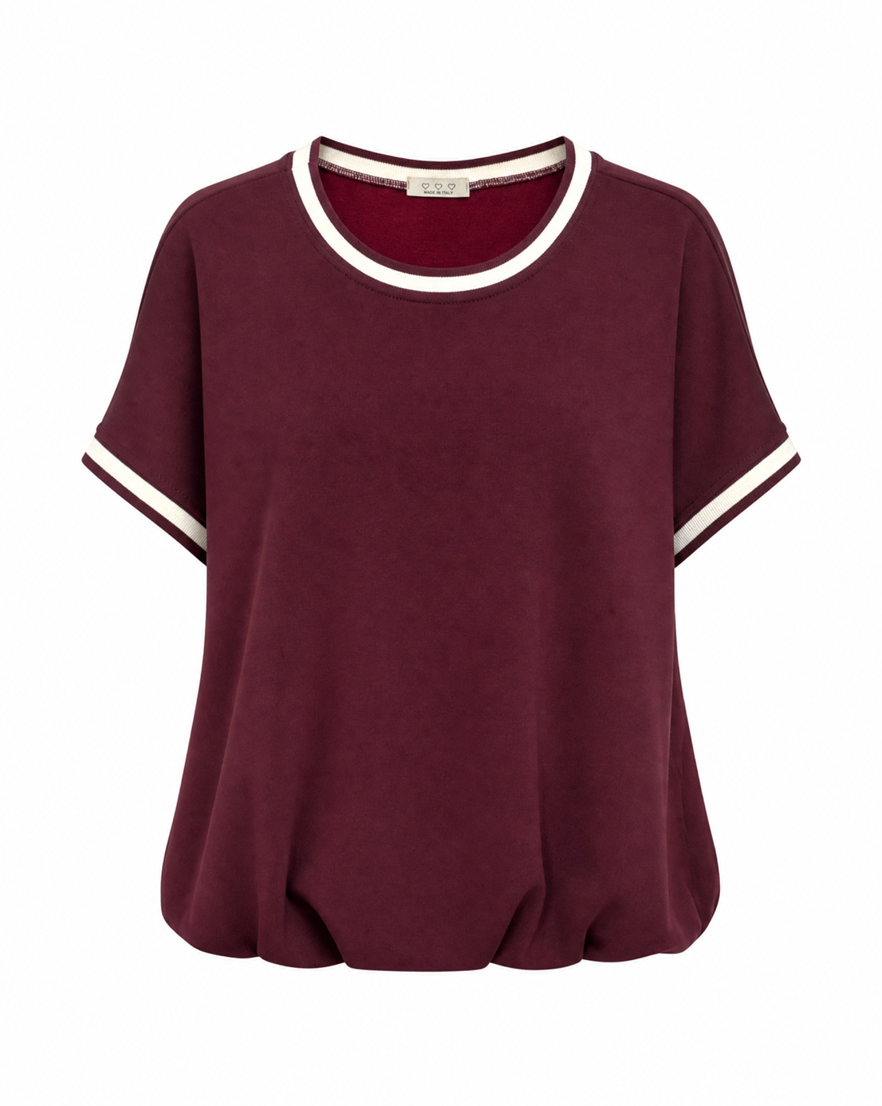 T-Shirt mit Ballonsaum