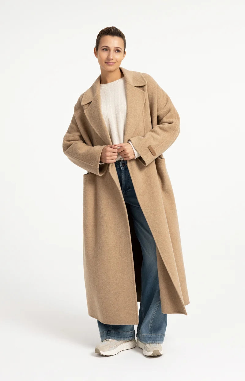 Oversize-Mantel aus Wollmischung