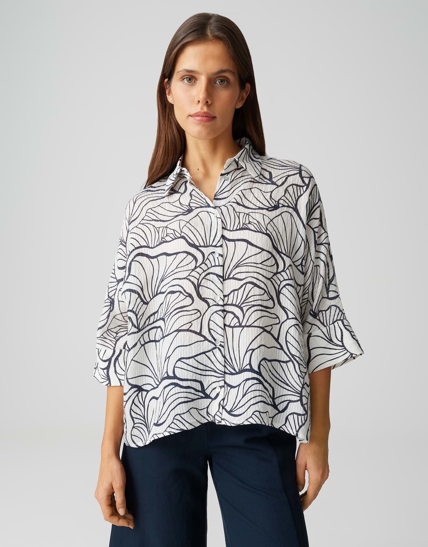 Opus Blusen Coal Blue