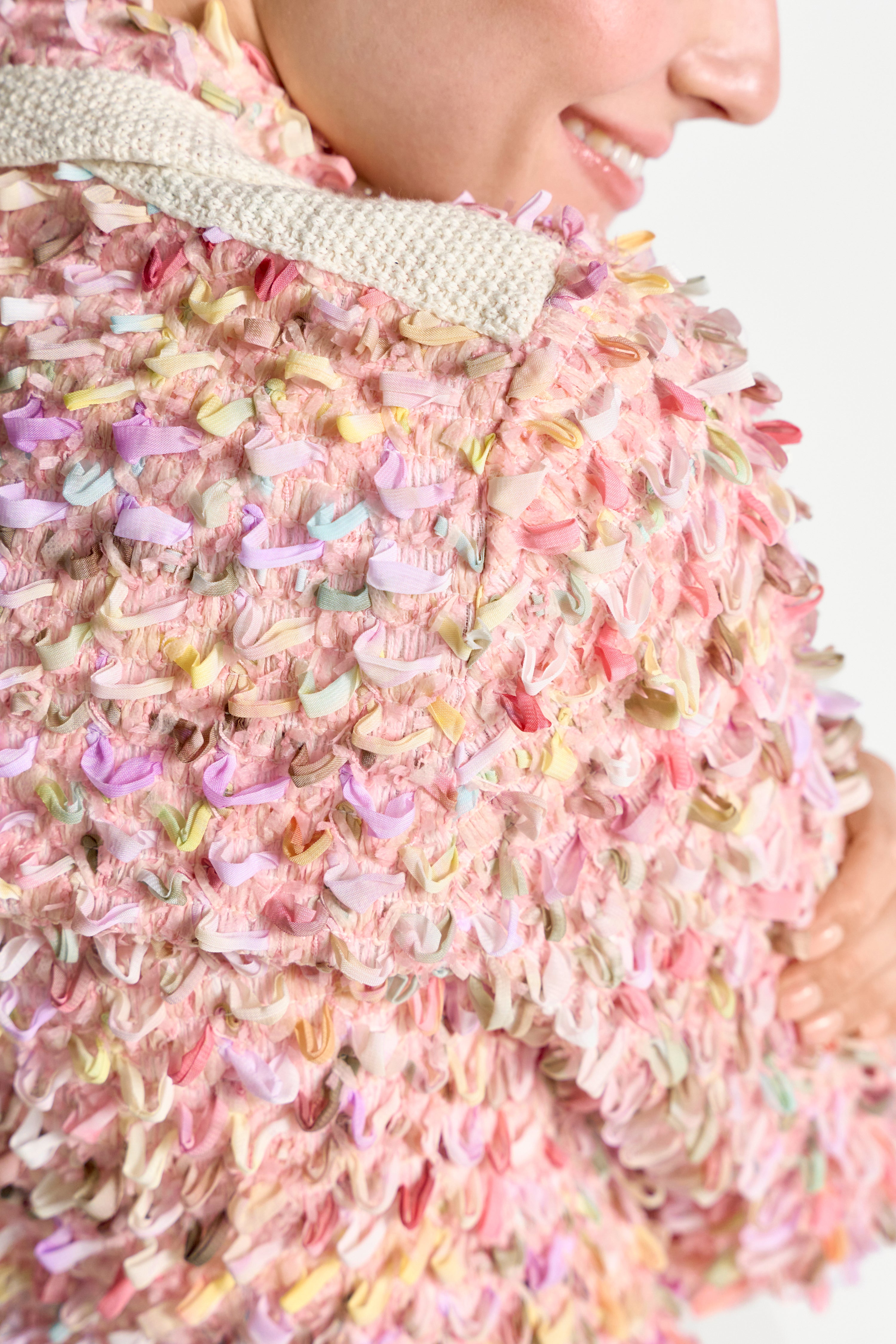 Blazer mit bunten Fransendetails