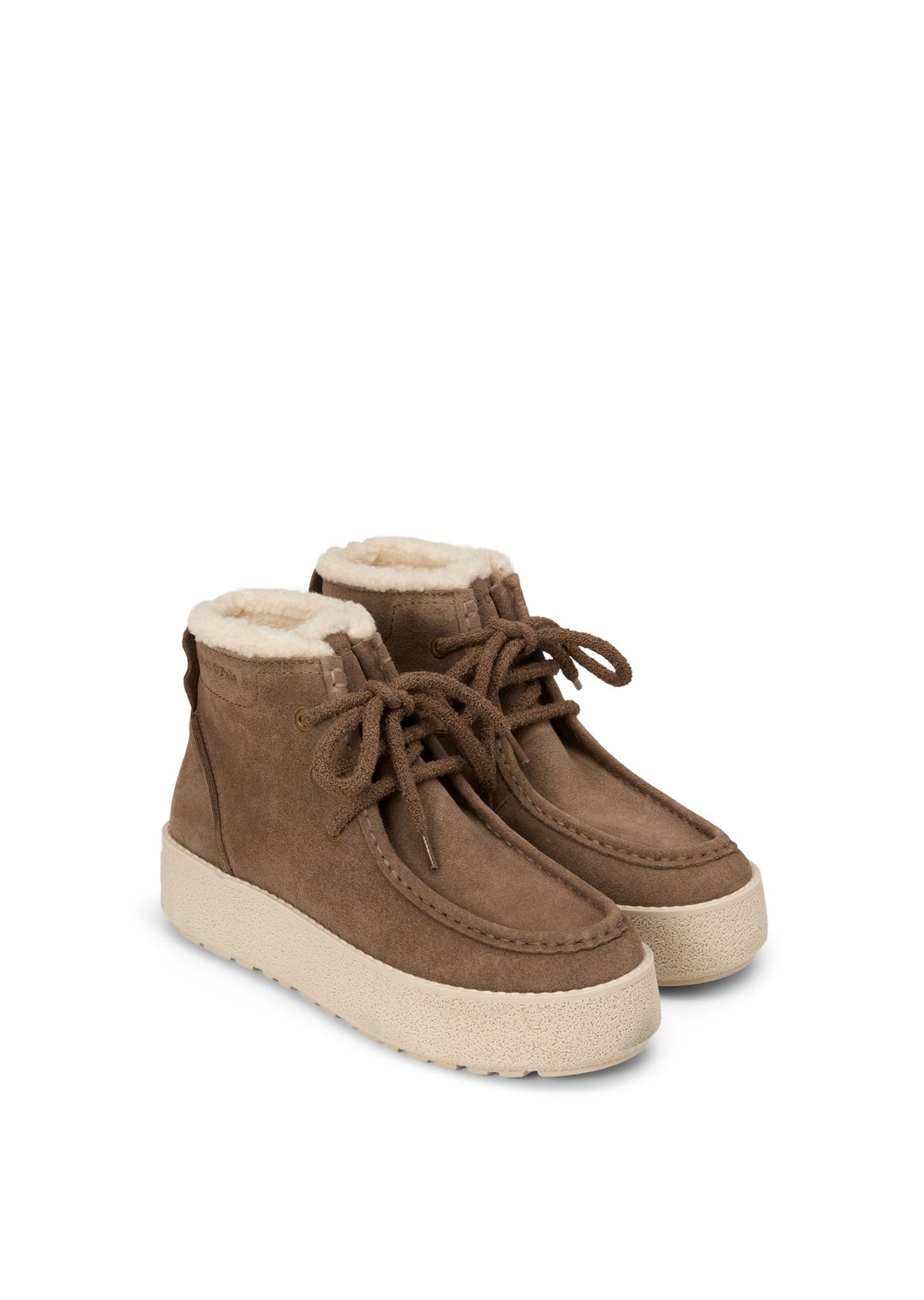 Leder-Boot PIA mit Teddyfell